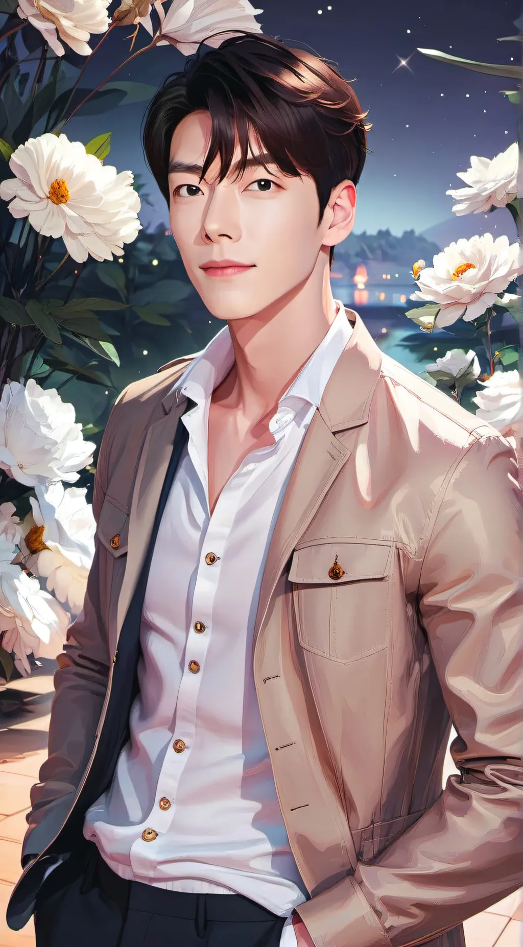 ai character: kim Woobin background