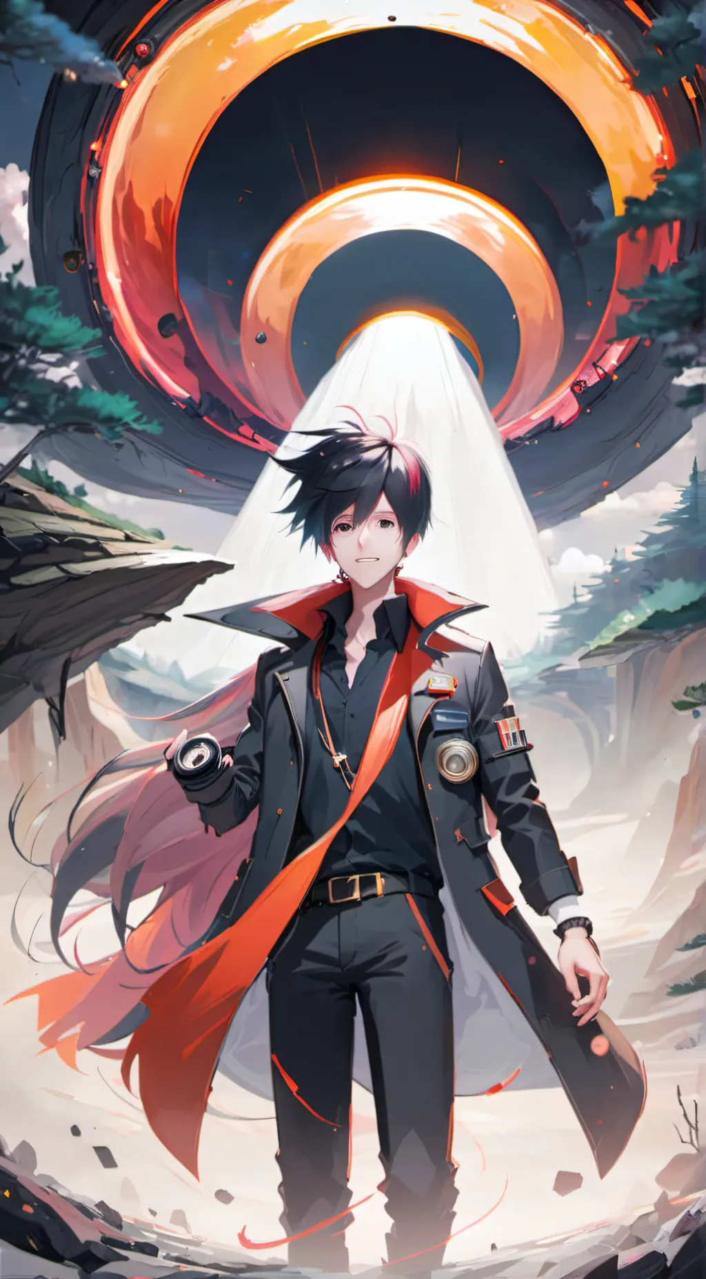 ai character: black hole  background