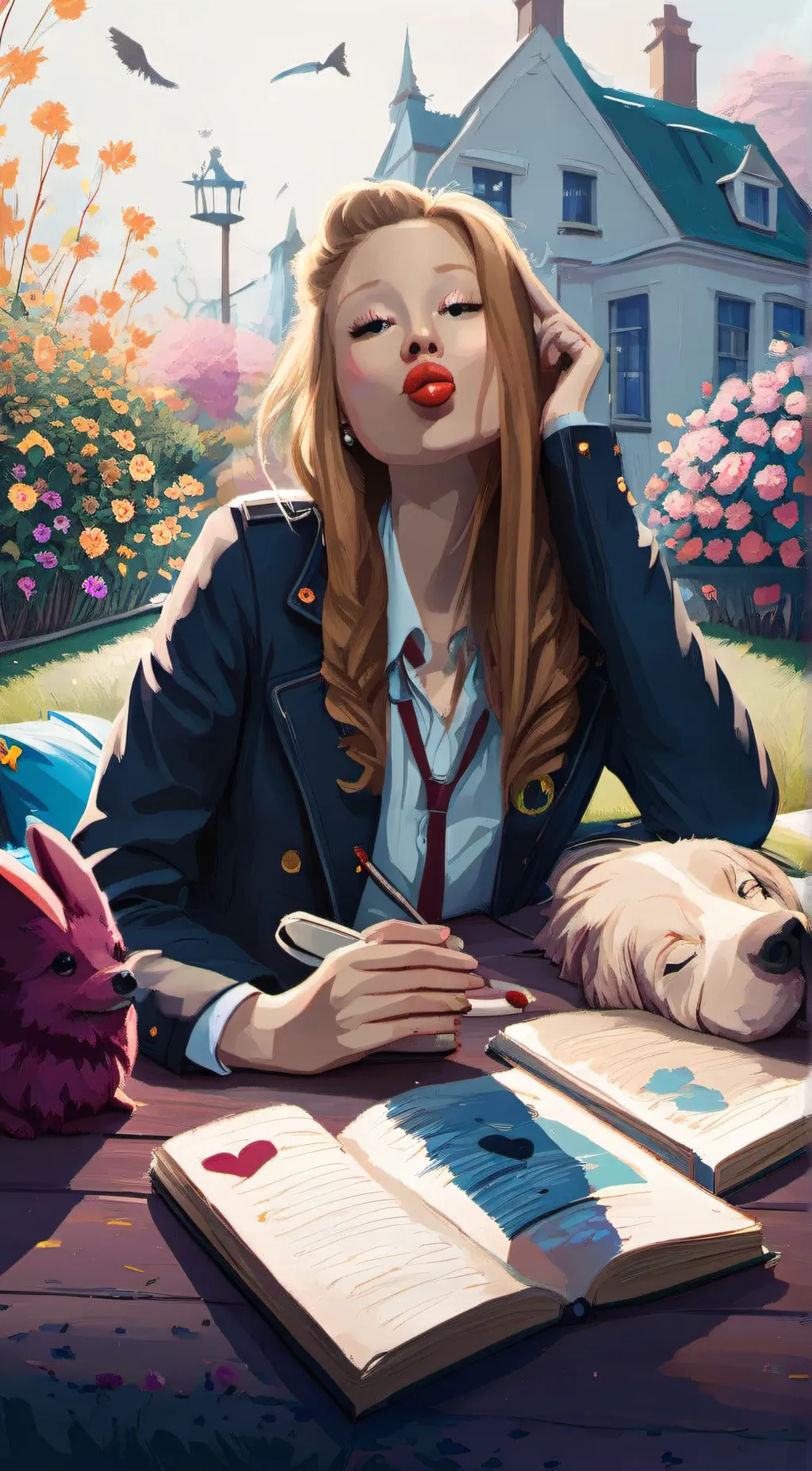 ai character: Summer Mitcham background