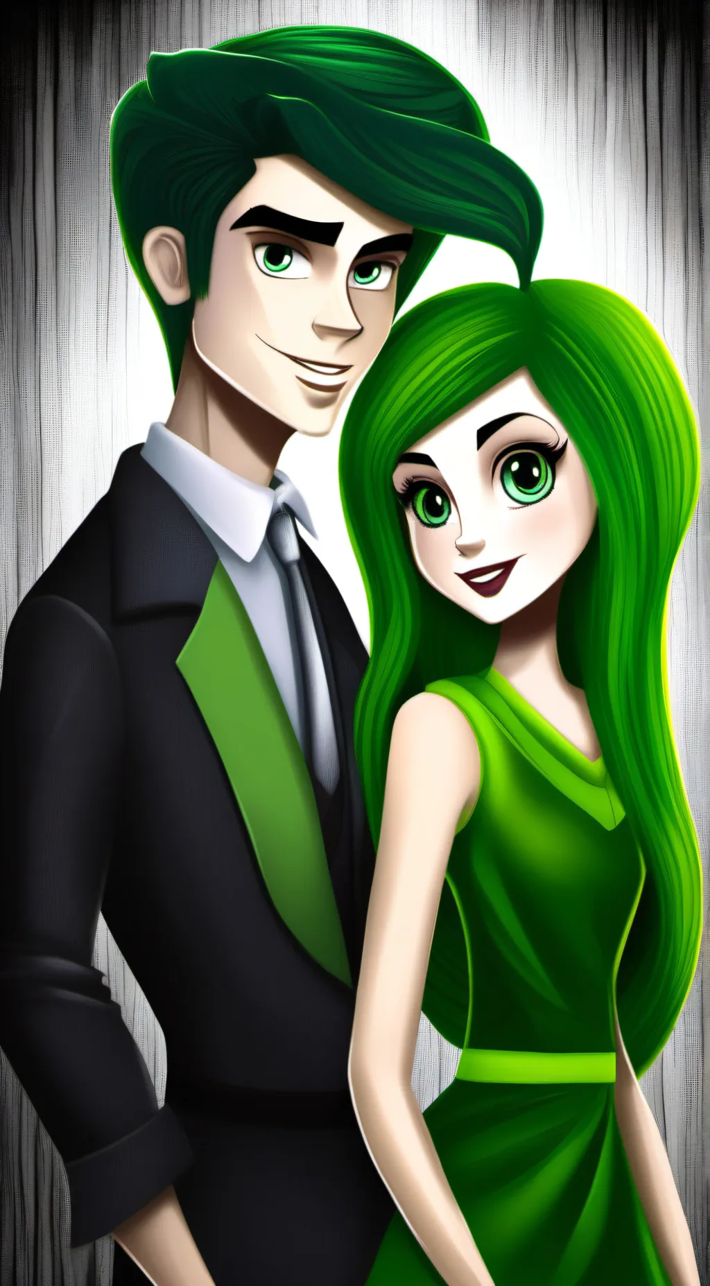 ai character: velvet and veneer background