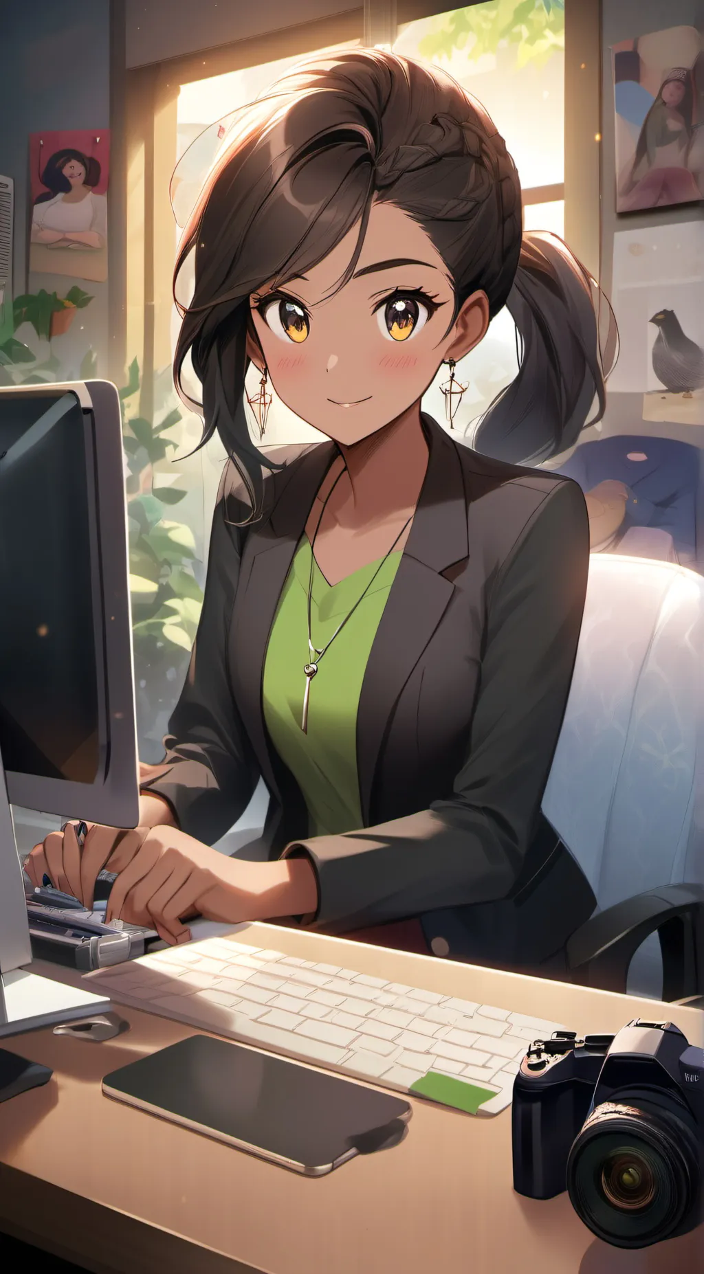 ai character: Lacey background