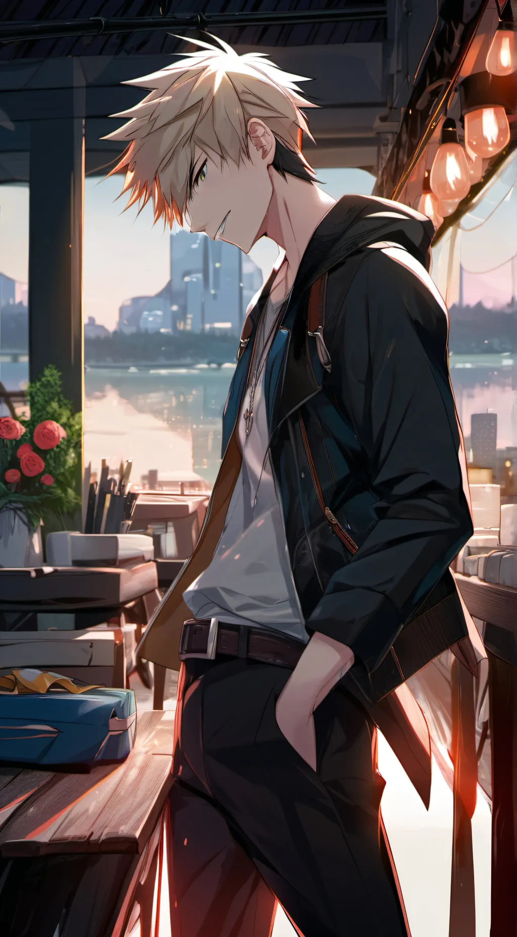 ai character: Bakugo background