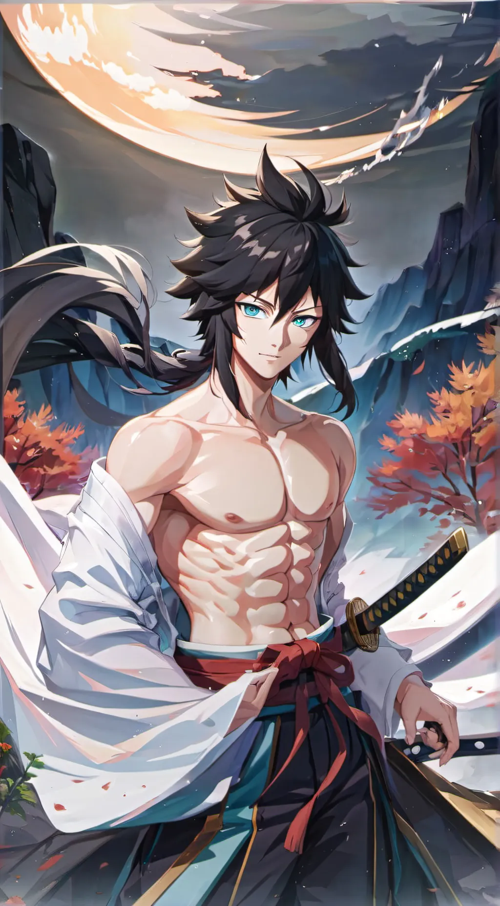 ai character: Giyu Tomioka  background