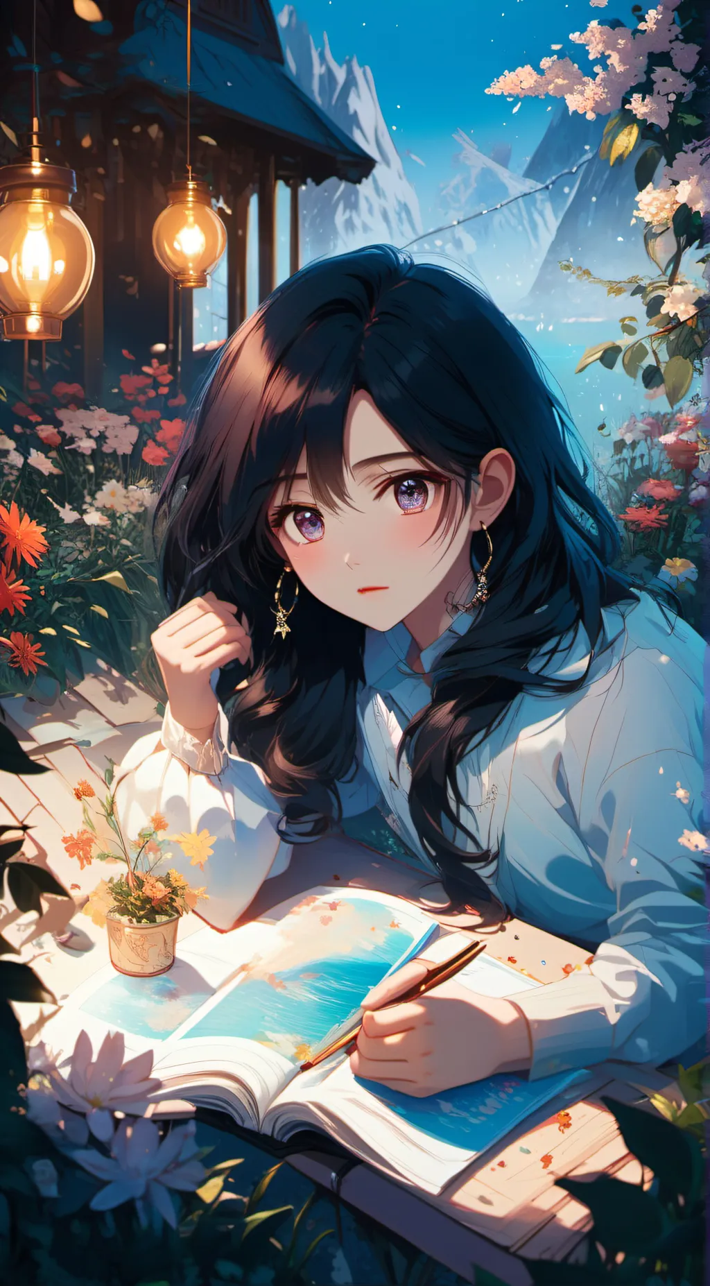 ai character: Luna background