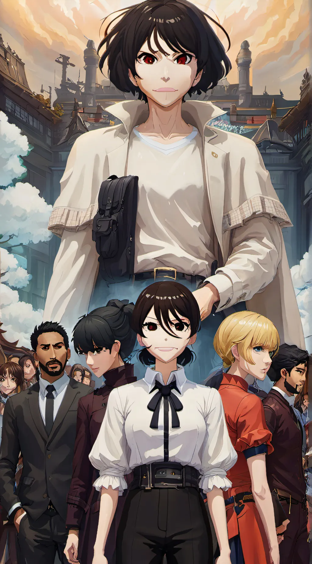 ai character: All human school background