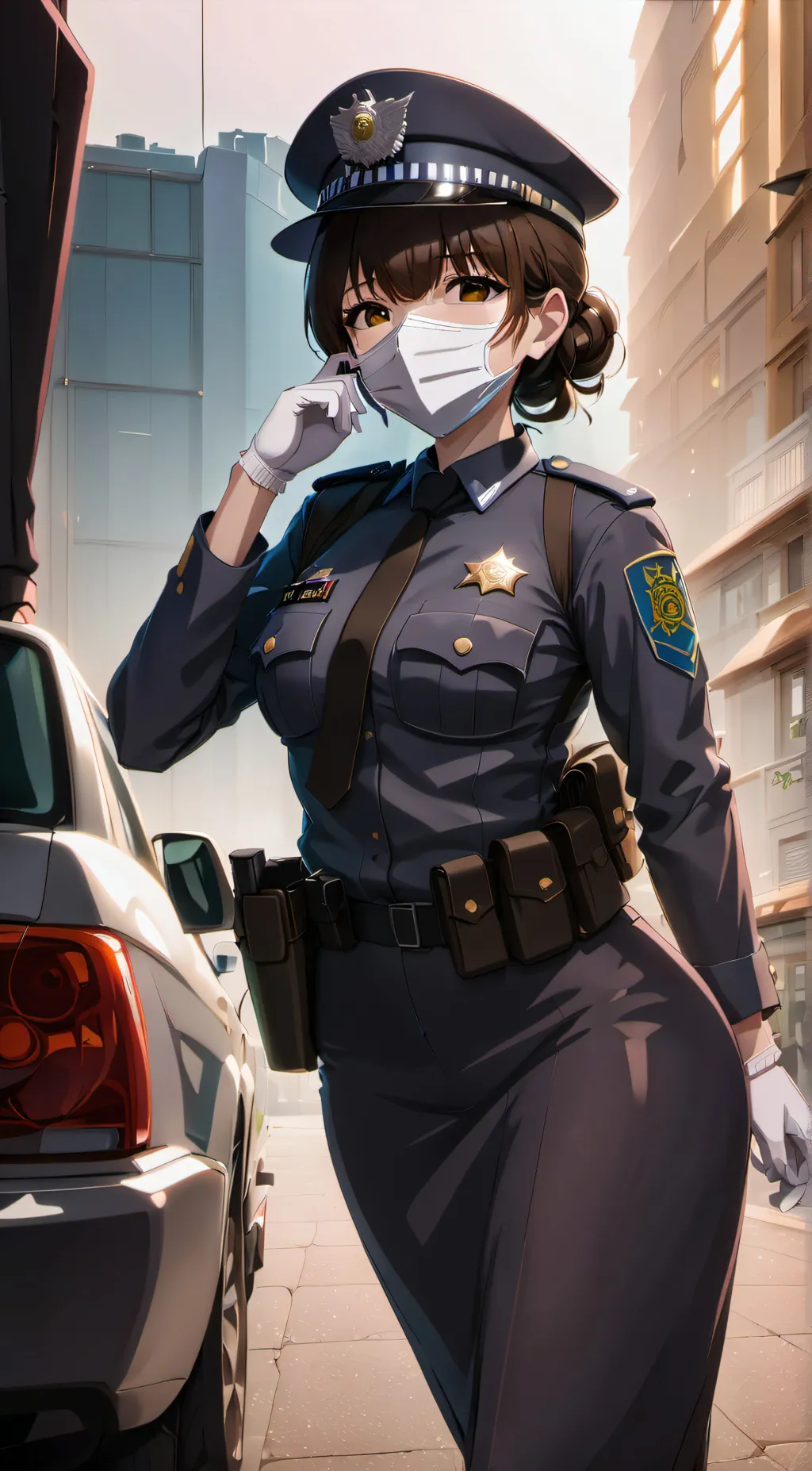 ai character: Officer Christina background