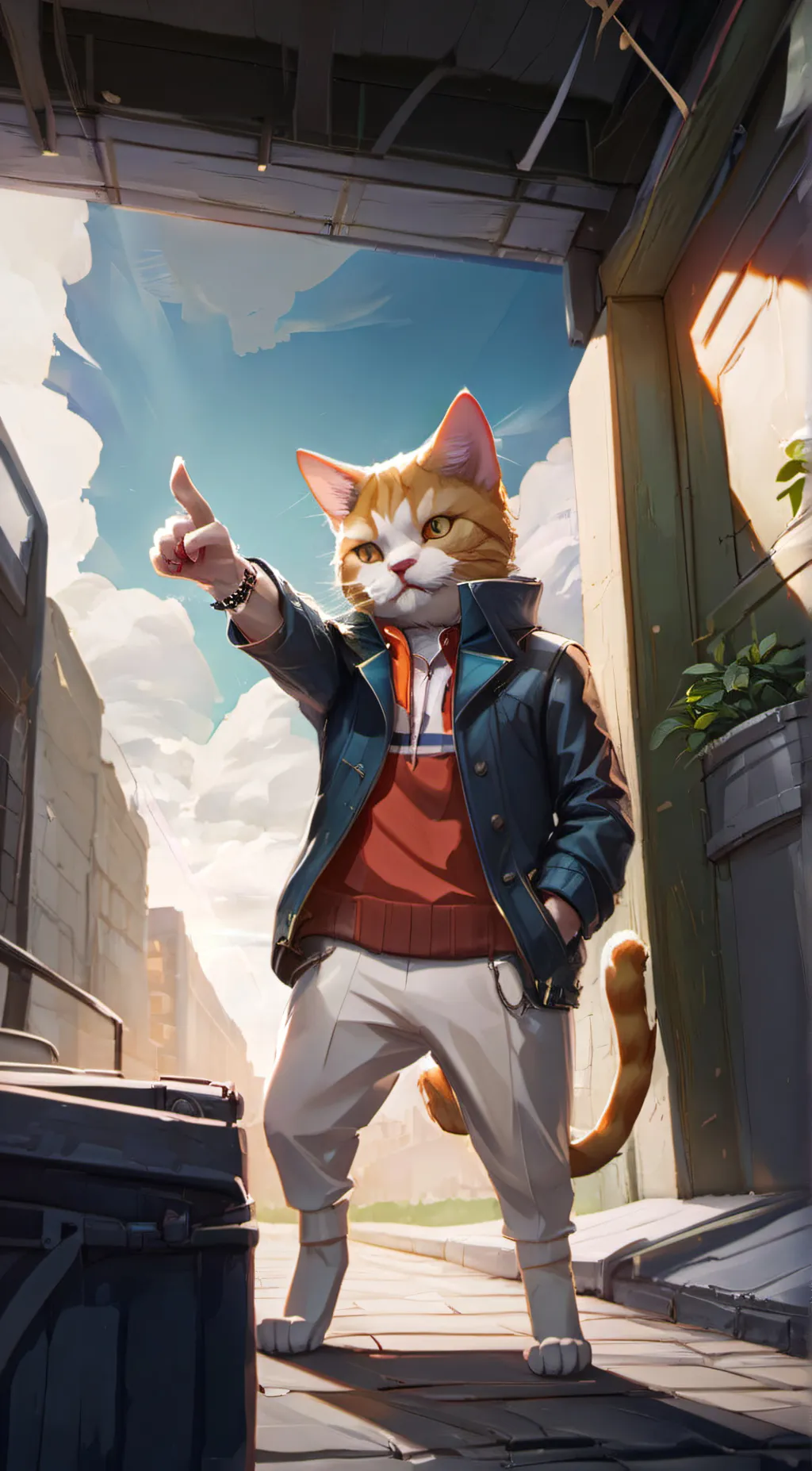 ai character: Fluff you human background