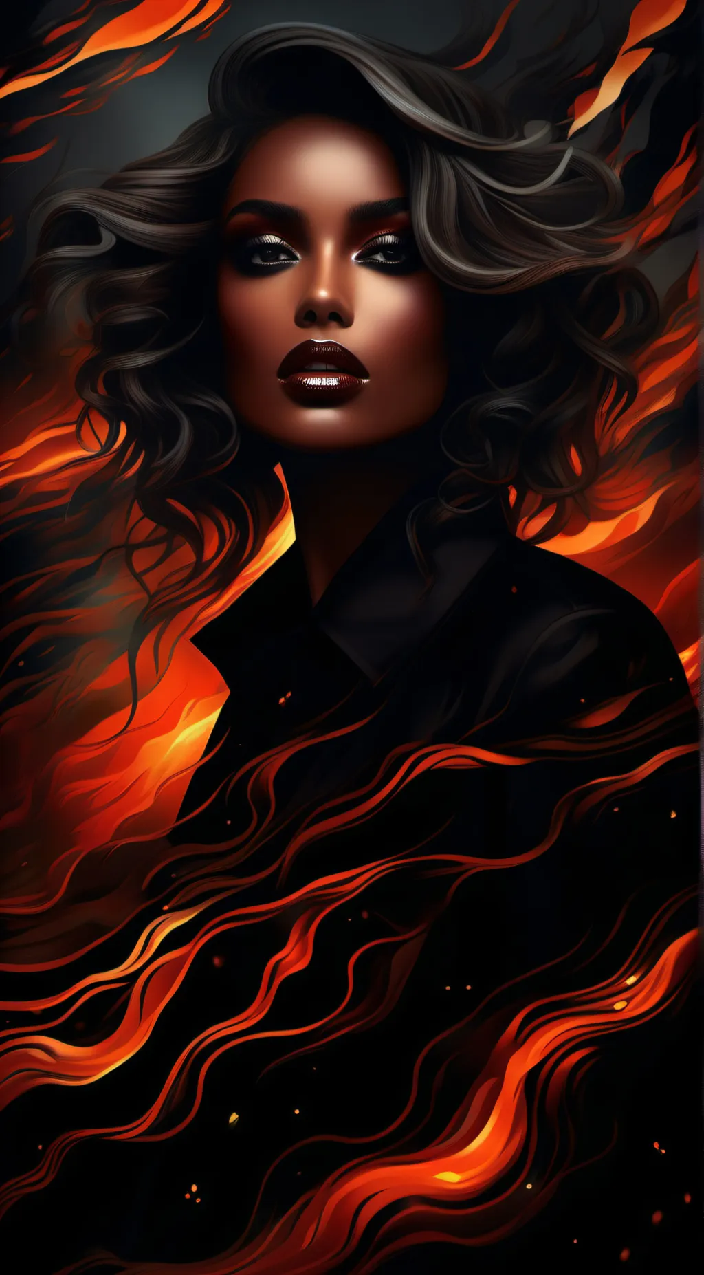 ai character: Amani Violet background