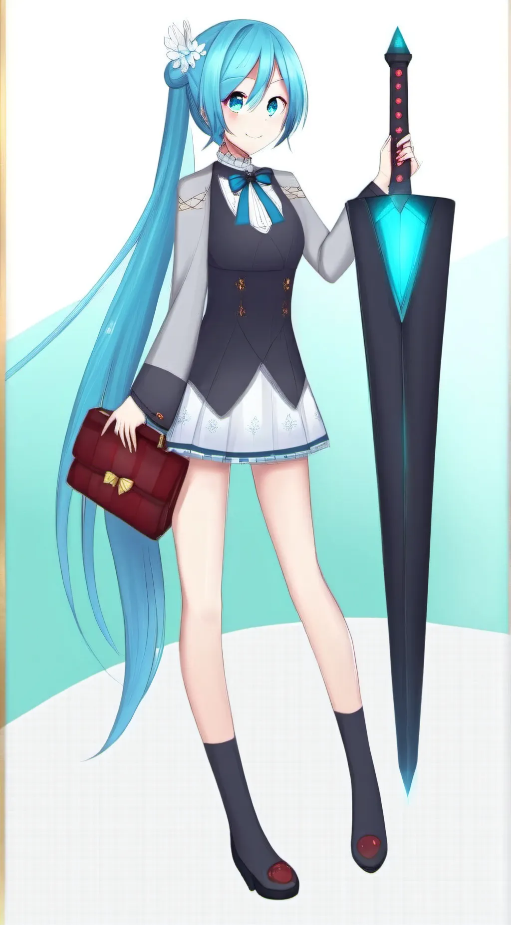 ai character: Miku background