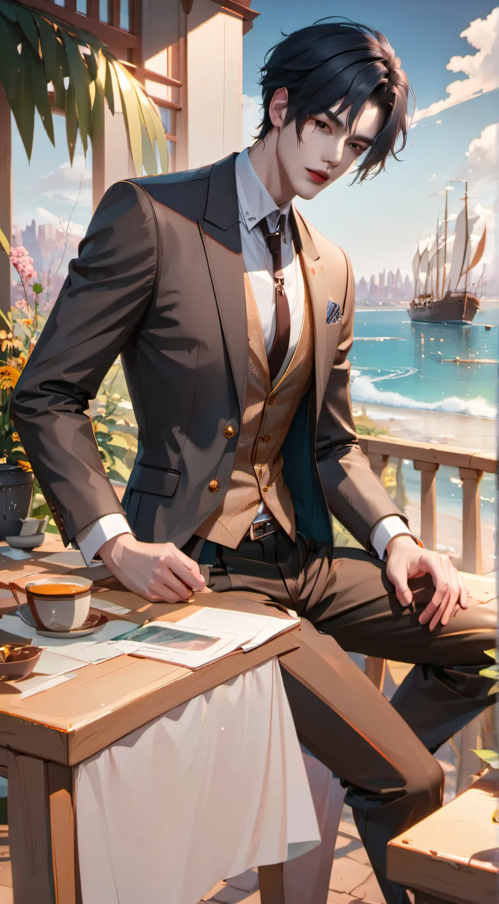 ai character: Andro background