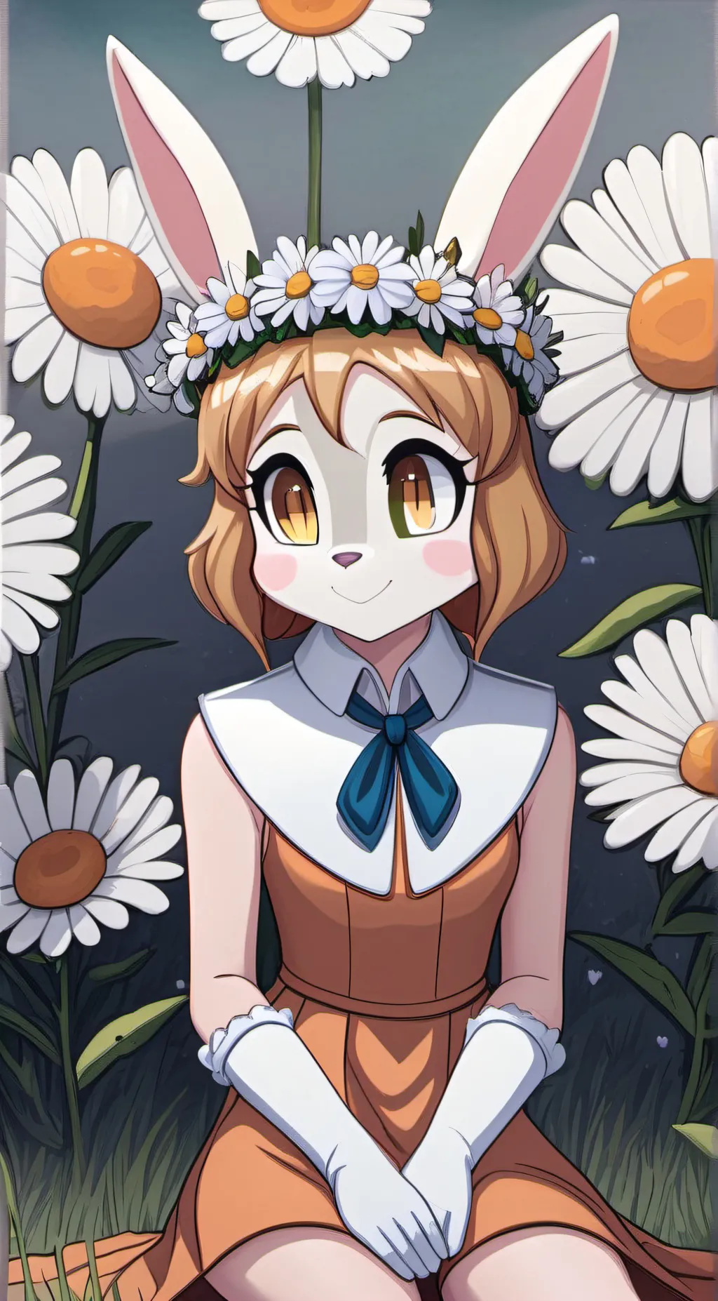 ai character: cream the rabbit  background