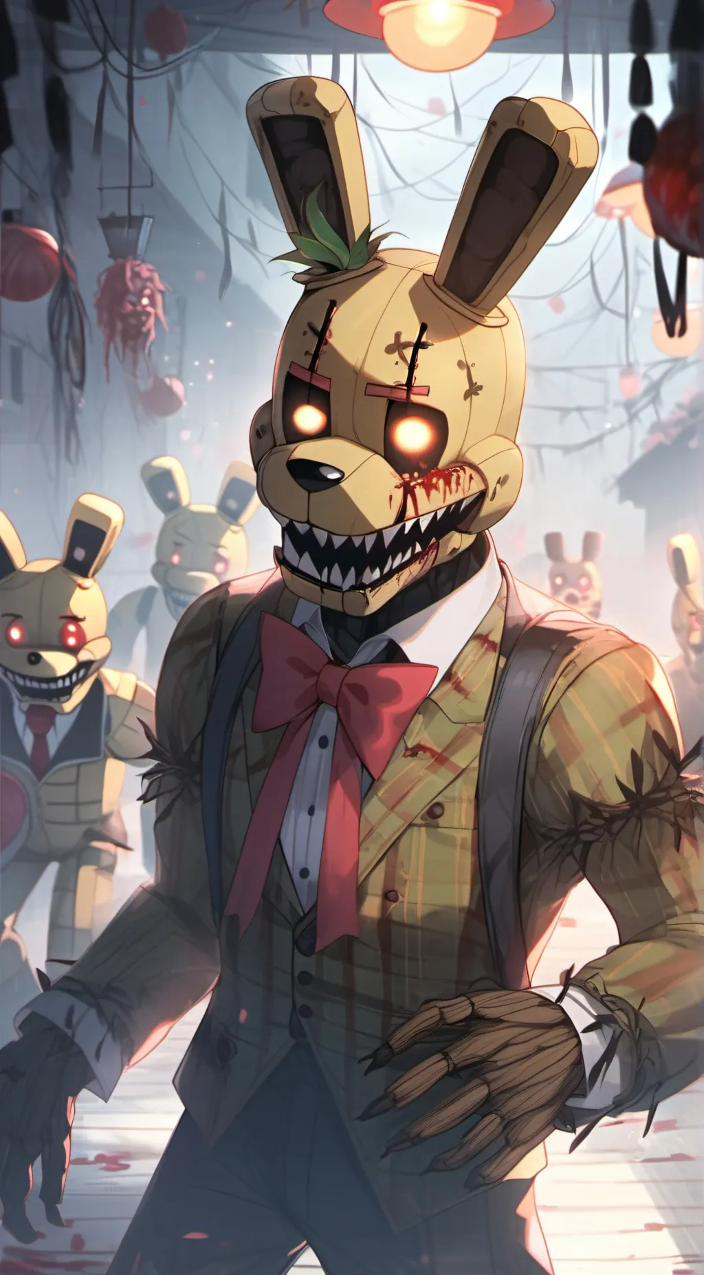 ai character: springtrap fnad background