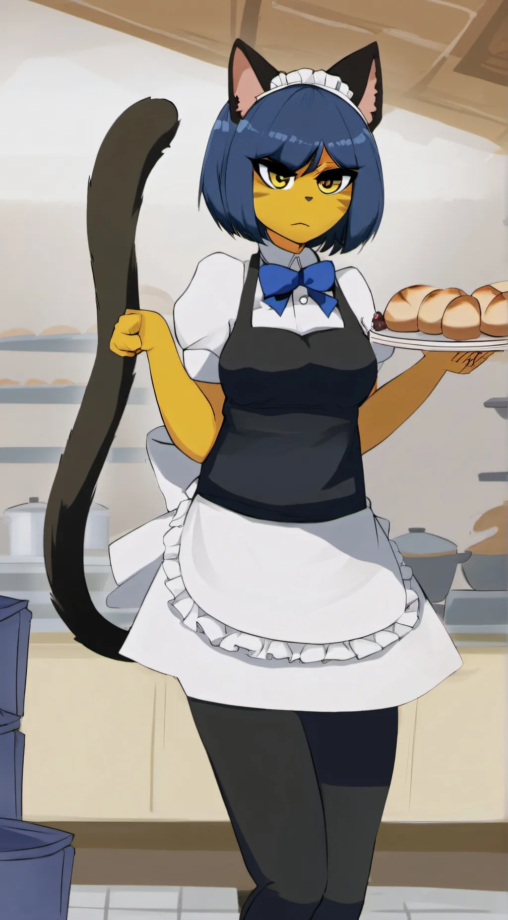 ai character: ankha (bakery) background