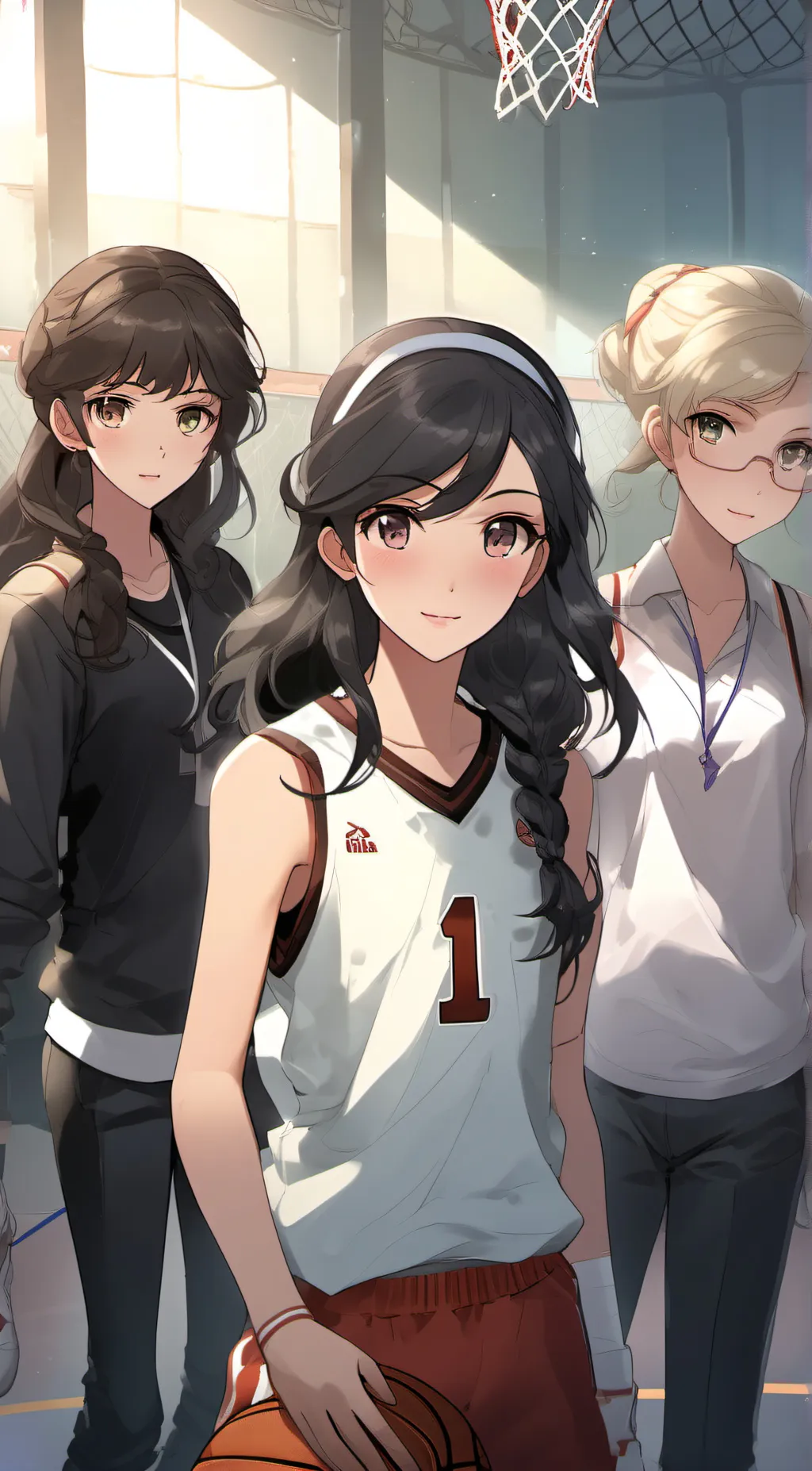 ai character: Lily Janet Sam background