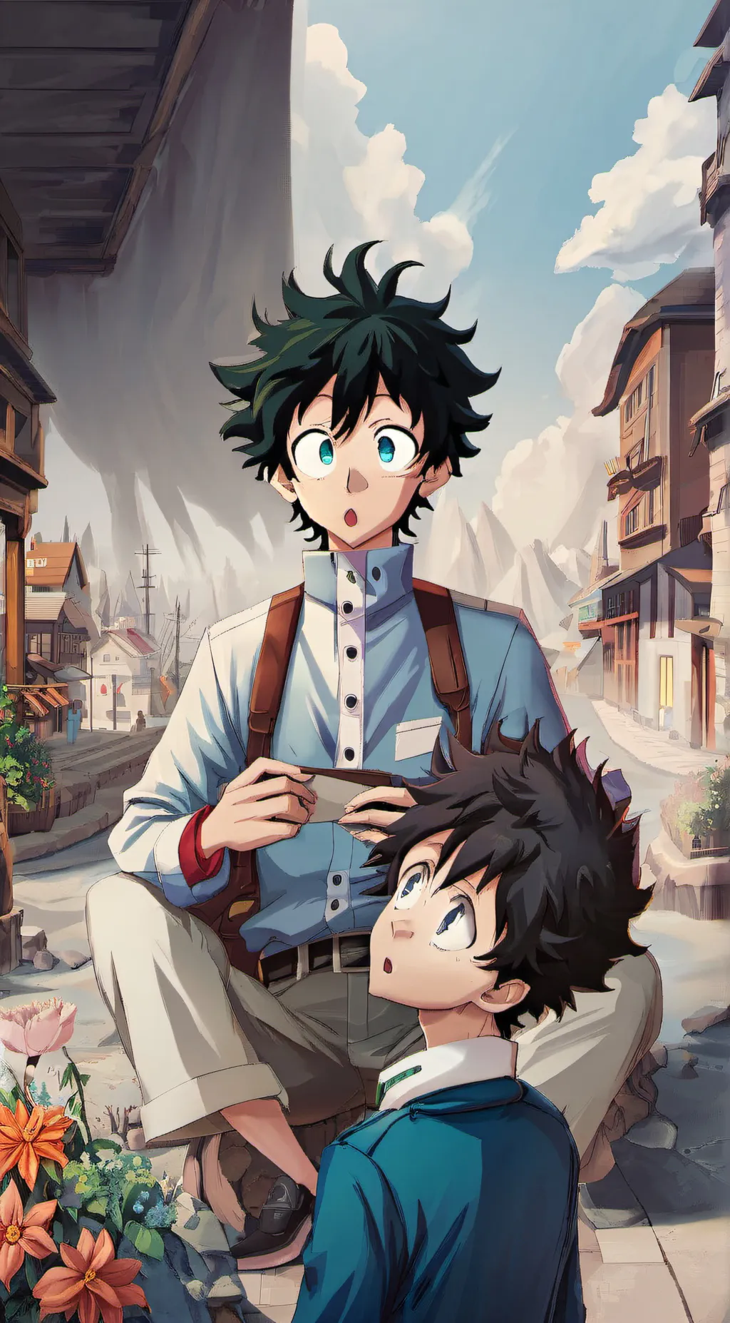 ai character: deku background