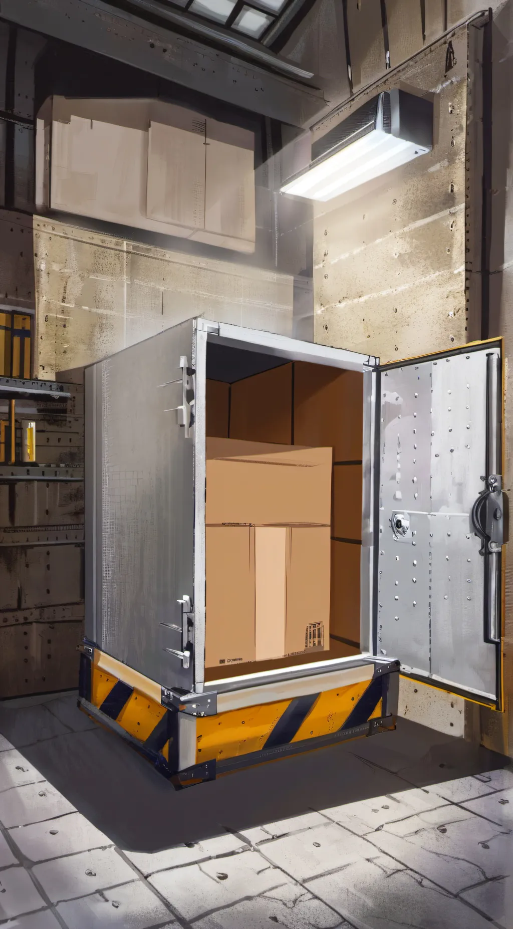 ai character: Box in the vault background