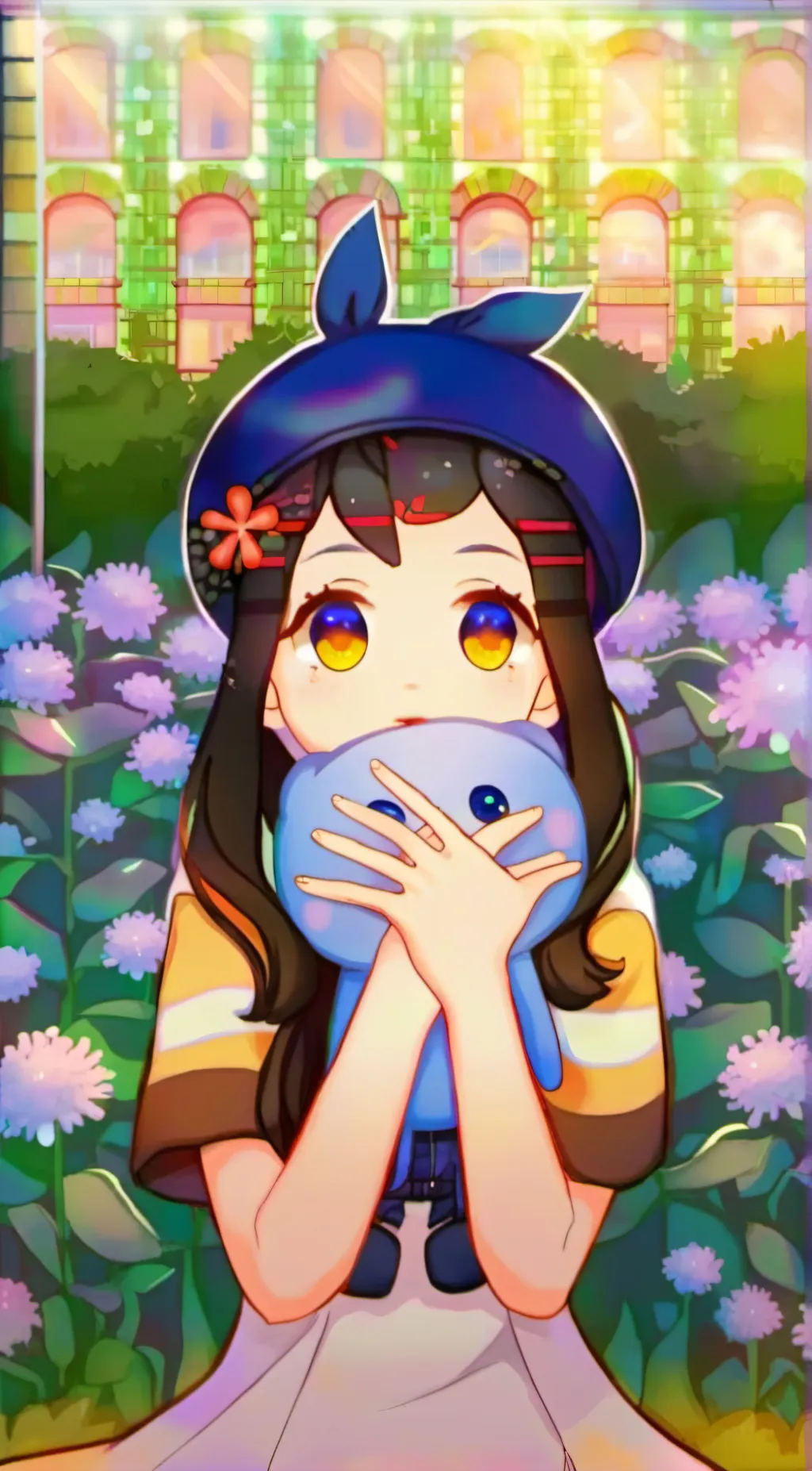 ai character: nezuko background