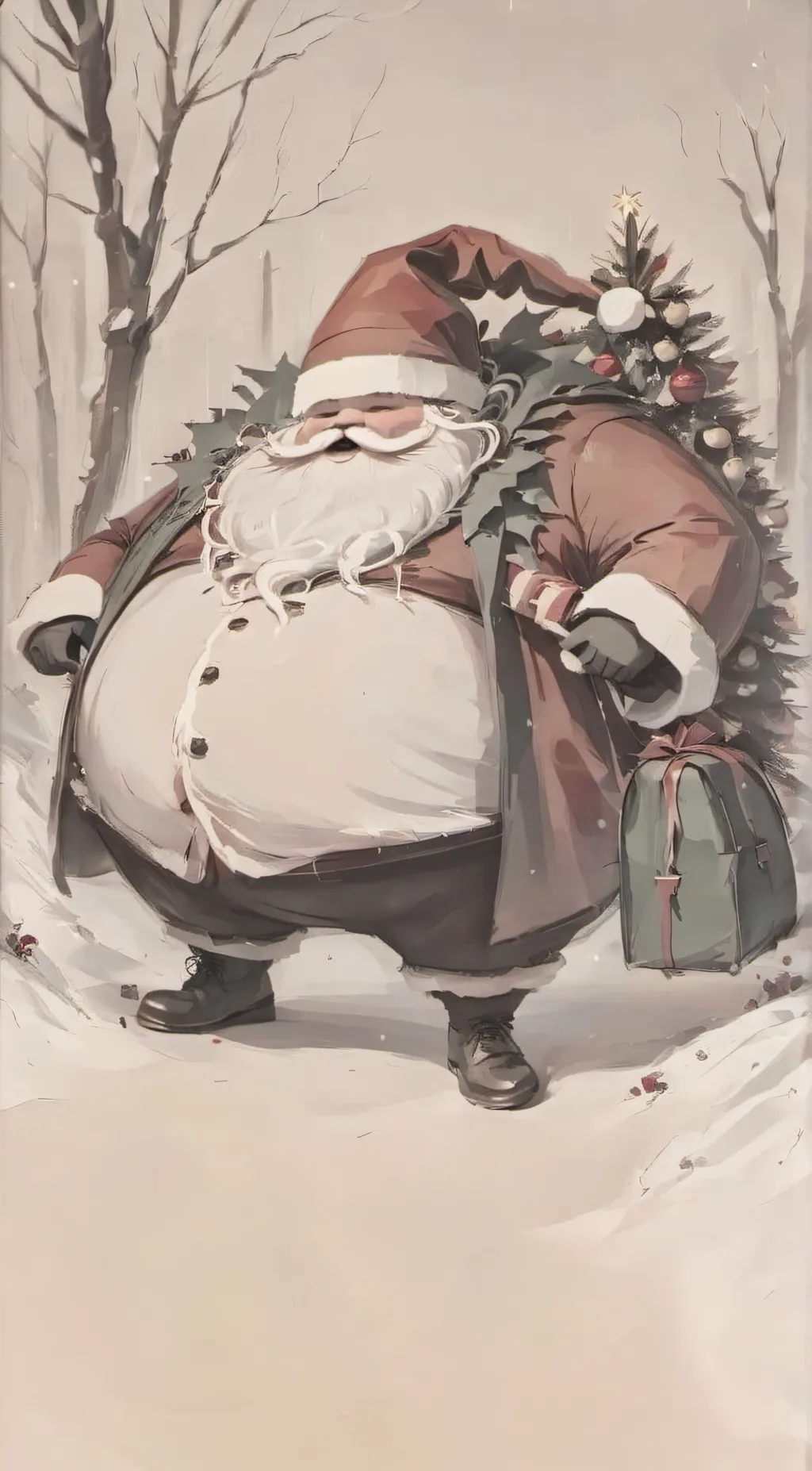 ai character: ssaannttaa background