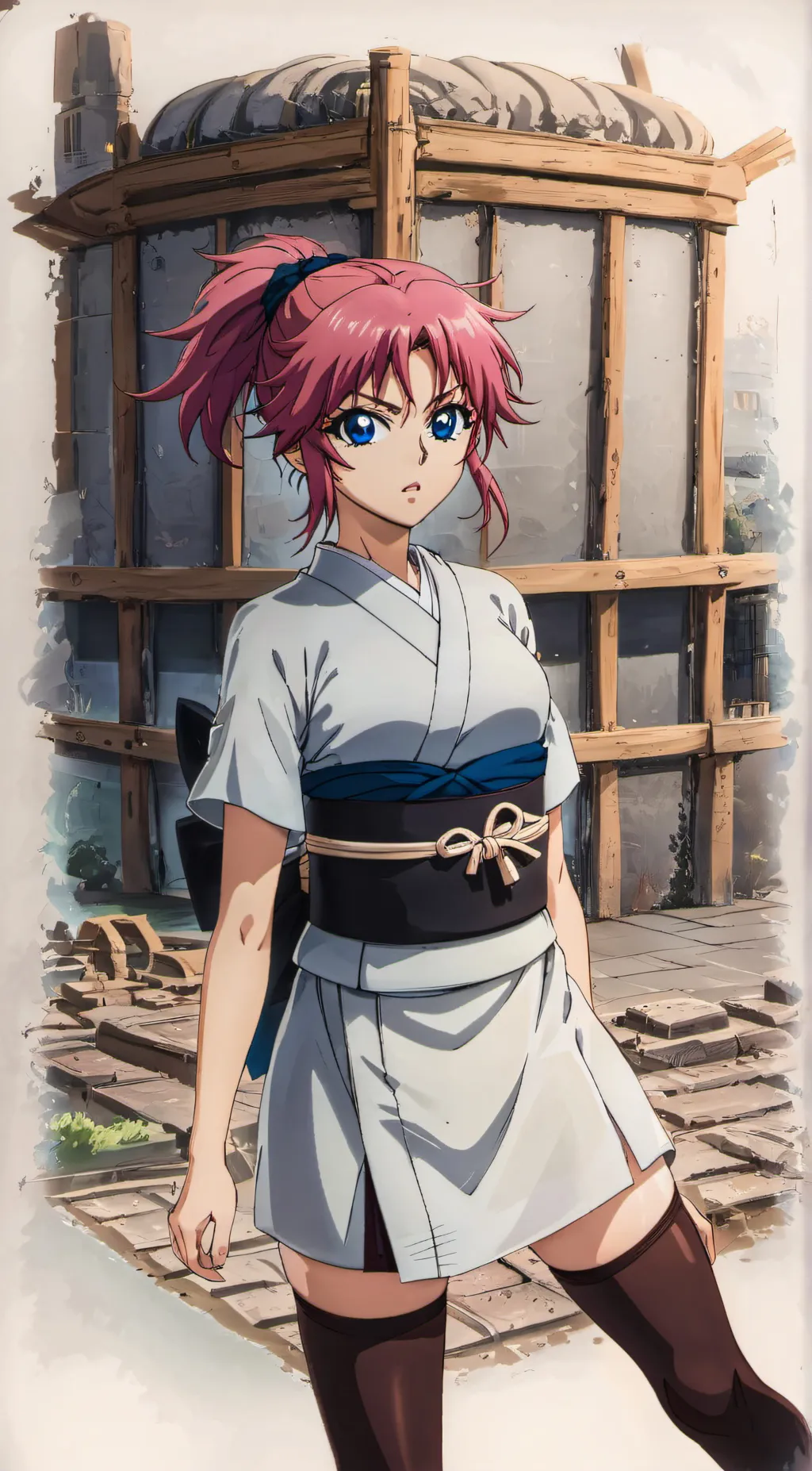 ai character: Machi Komacine  background