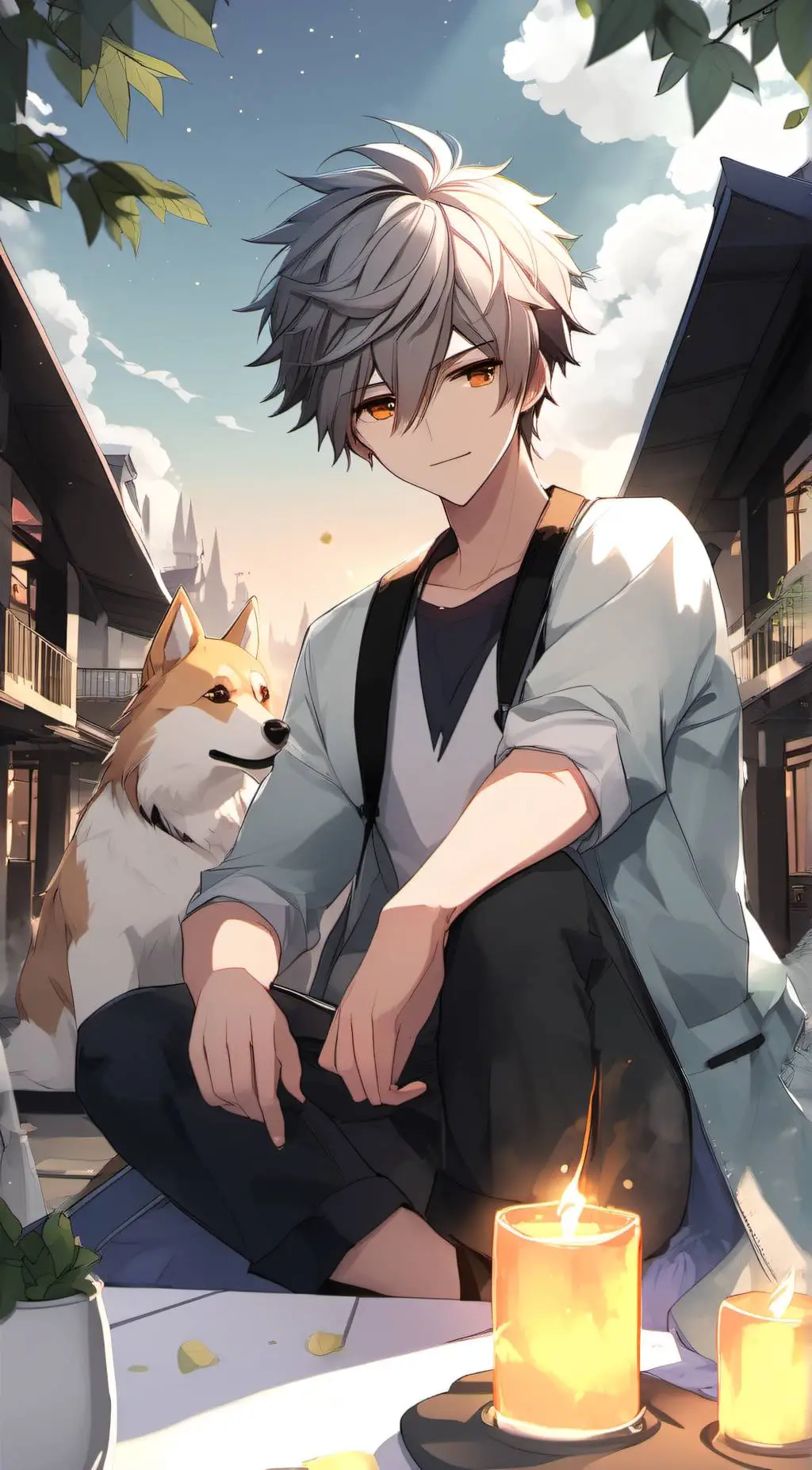 ai character: likes you background