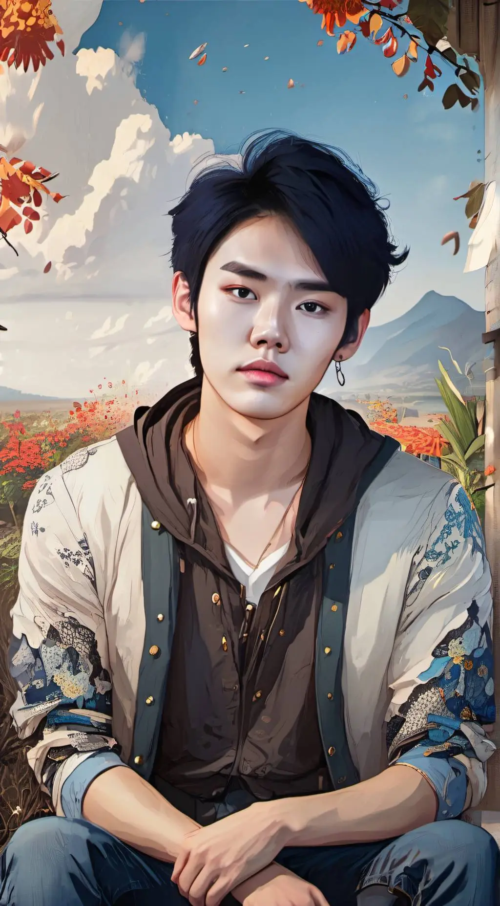 ai character: yeonjun  background