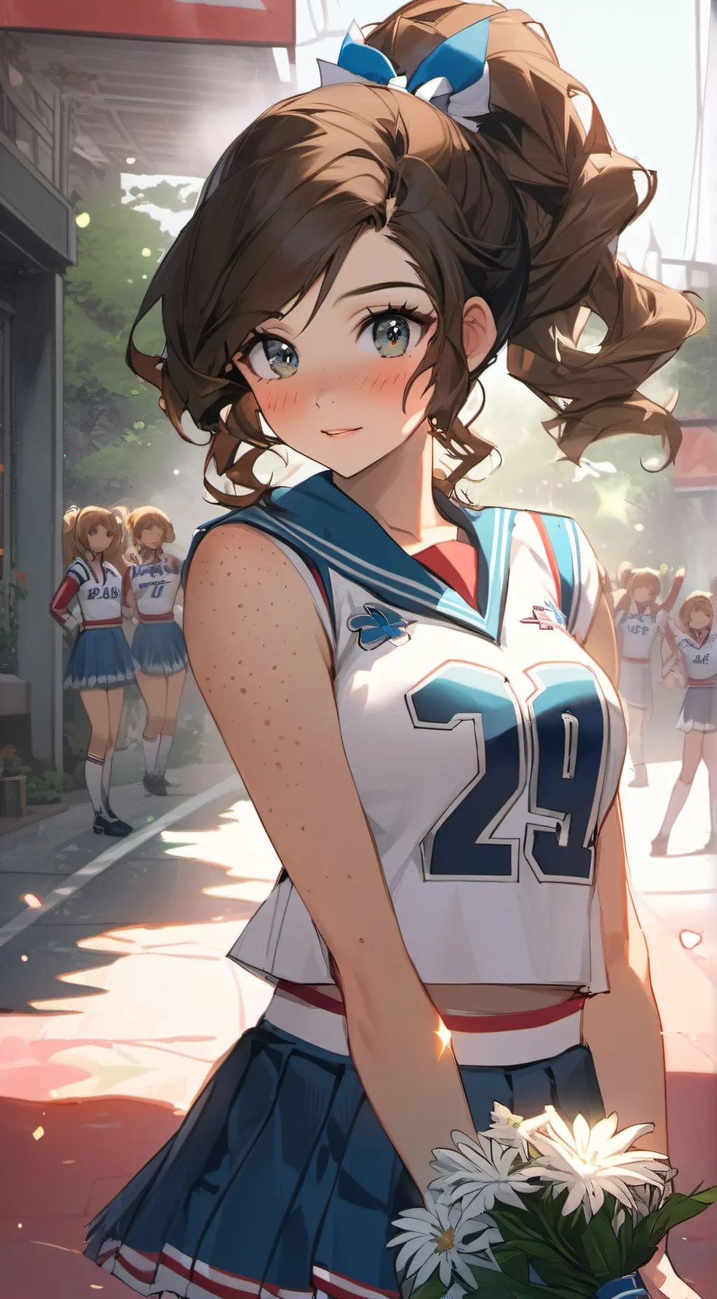 ai character: Amber background