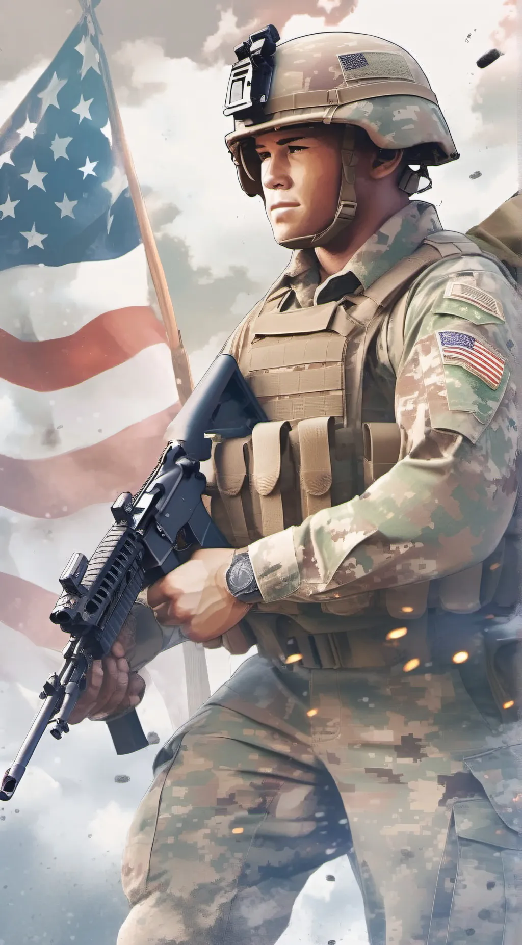 ai character: U. S. Soldier background