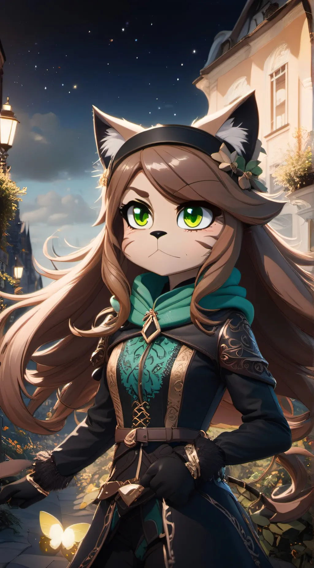 ai character: Mocha background