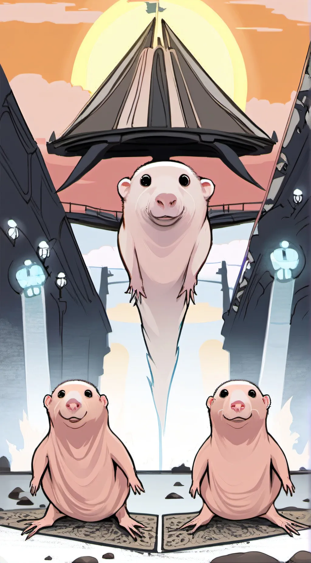 ai character: Mole rat background