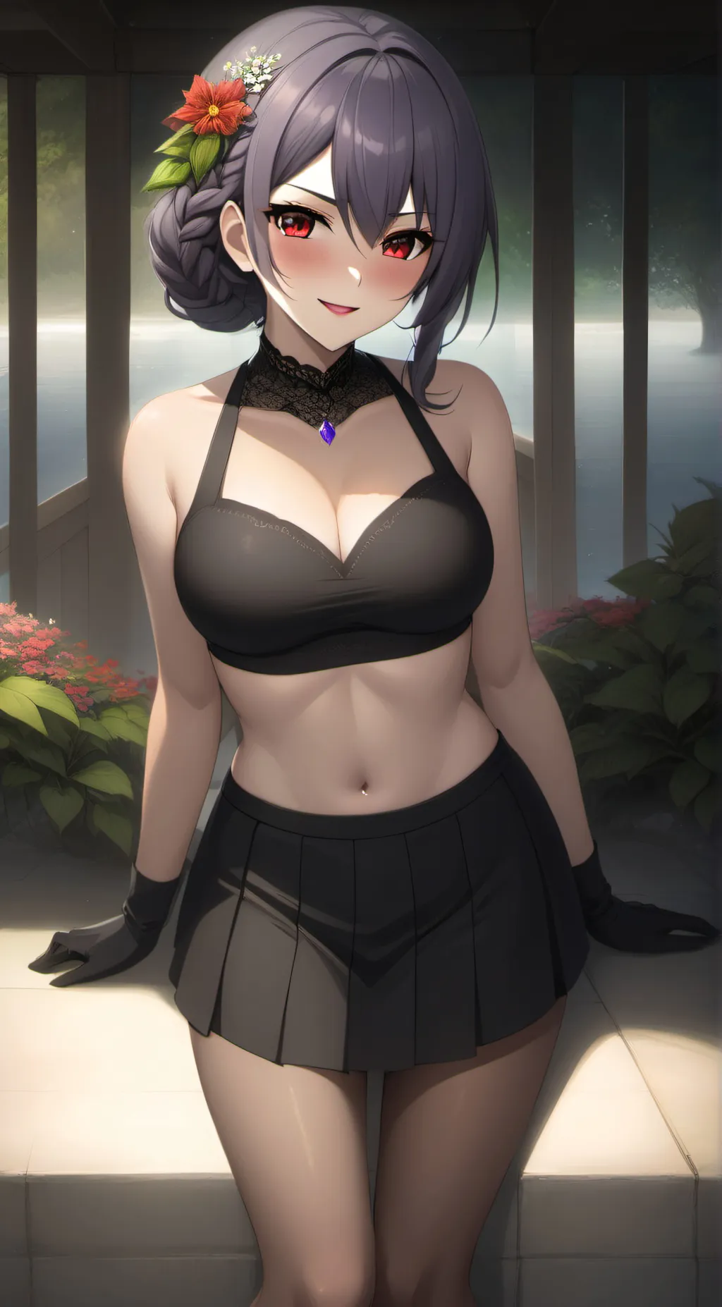 ai character: April Sterling  background