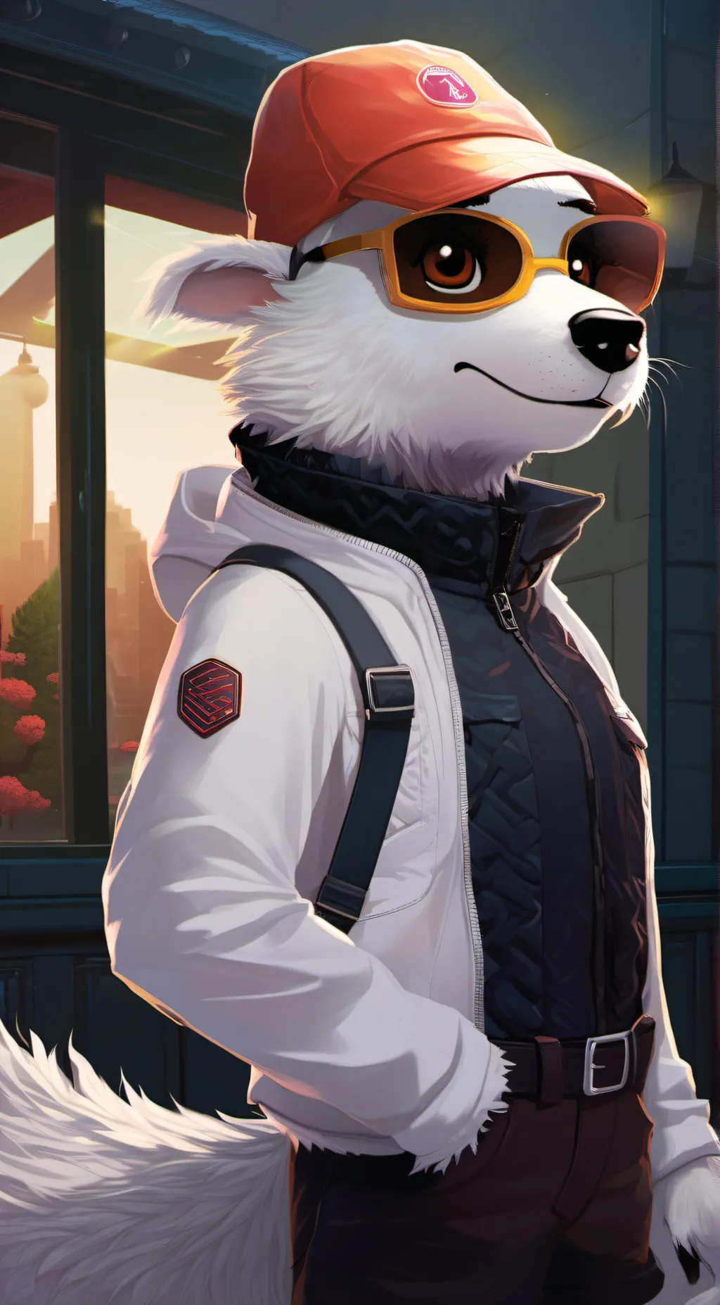 ai character: furry slaying prac background