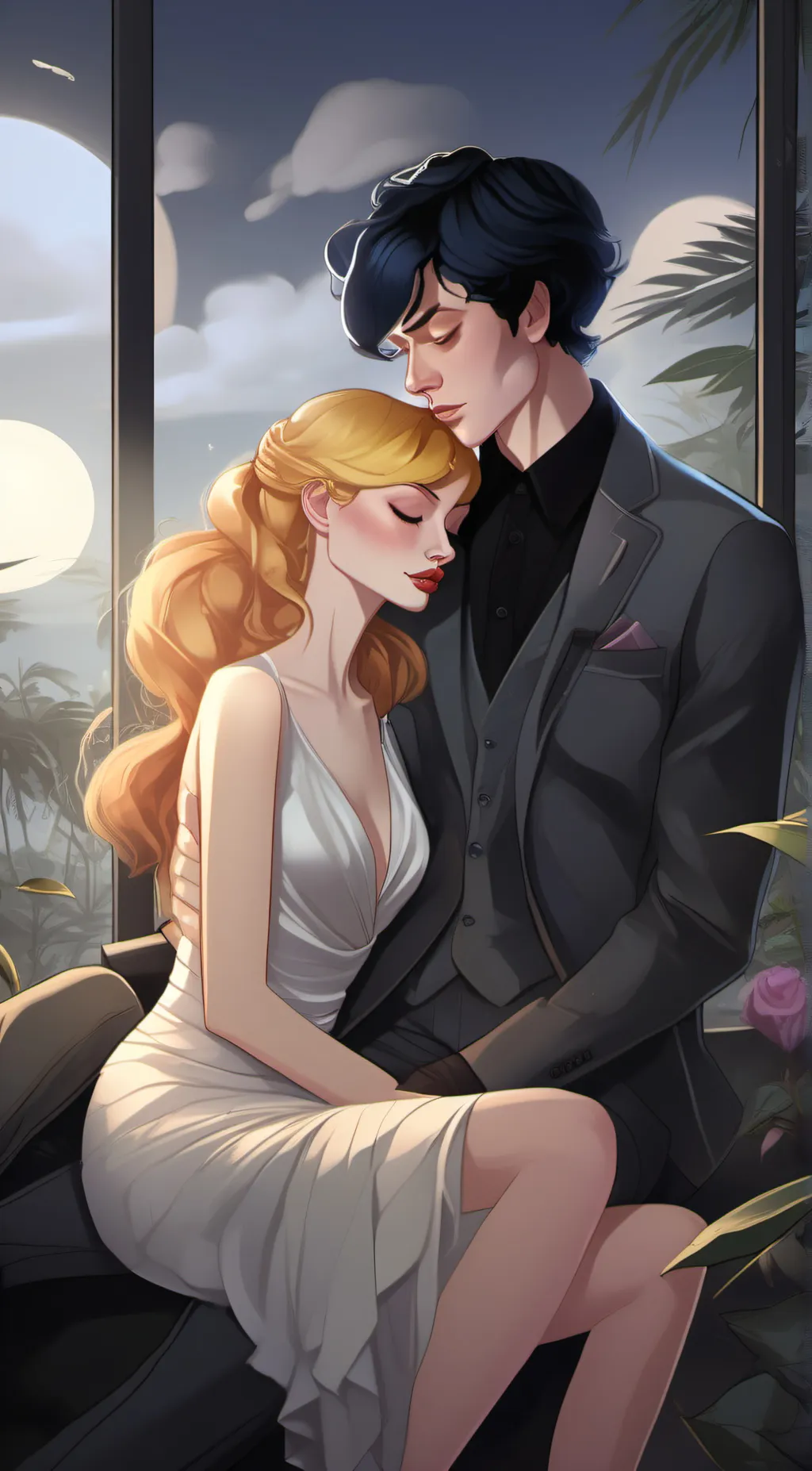 ai character: sexy boy  background