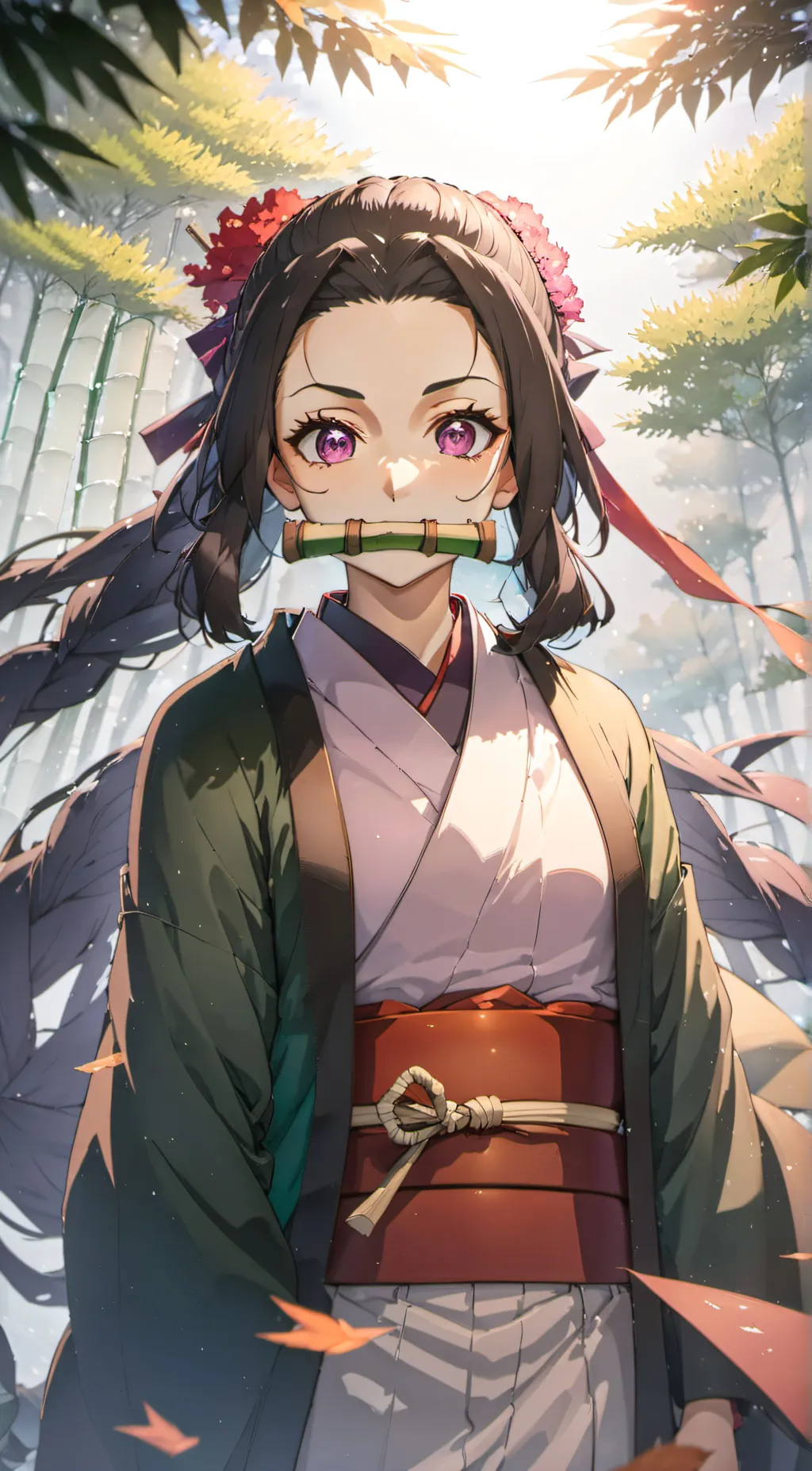 ai character: Nezuko  background