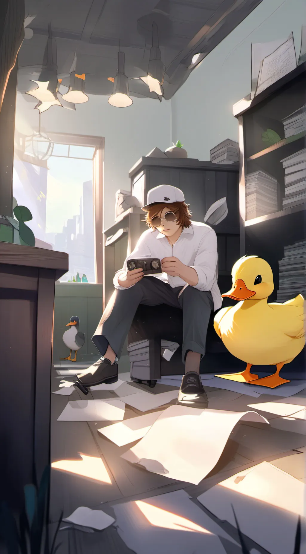 ai character: ~Quackity~ background