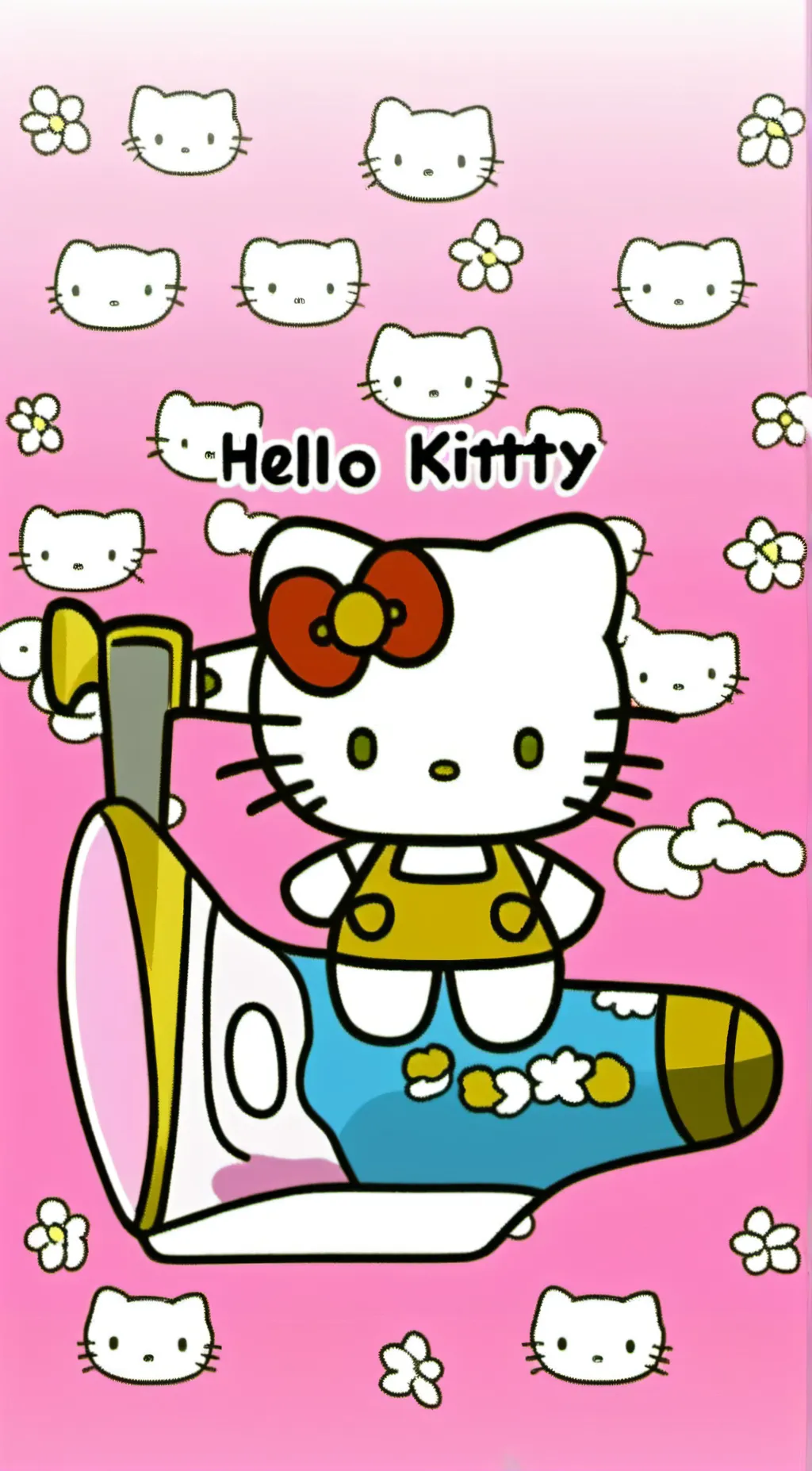 ai character: Hello Kitty. background