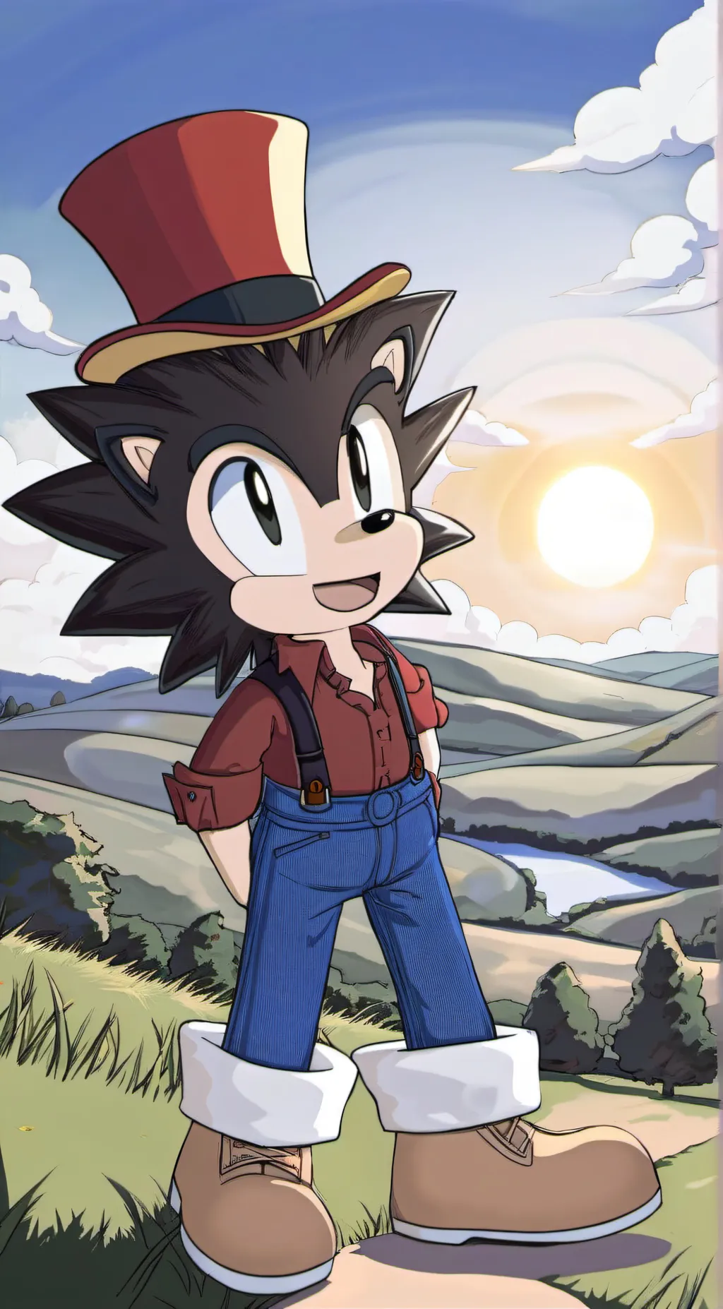 ai character: Sonic background