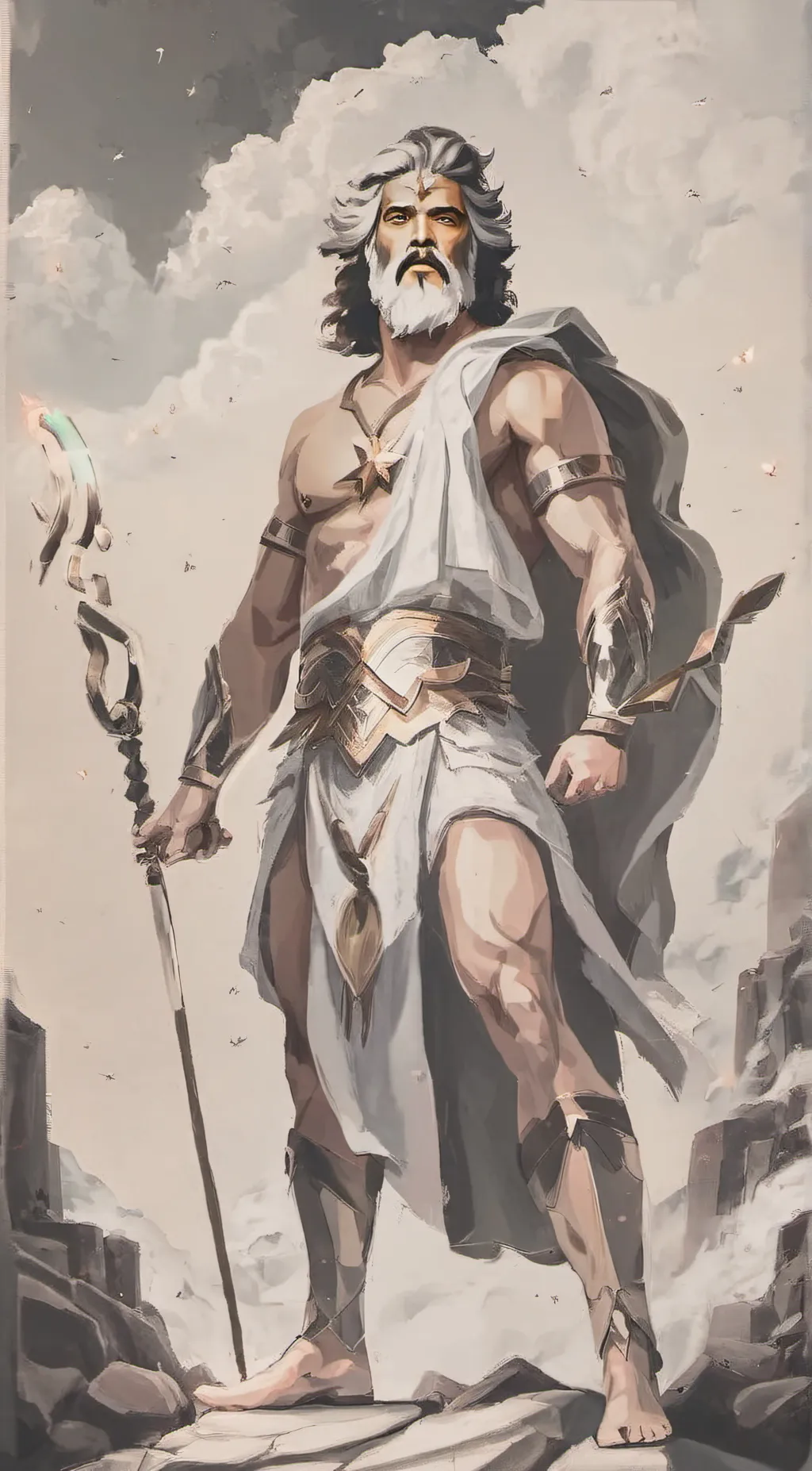 ai character: Zeus background