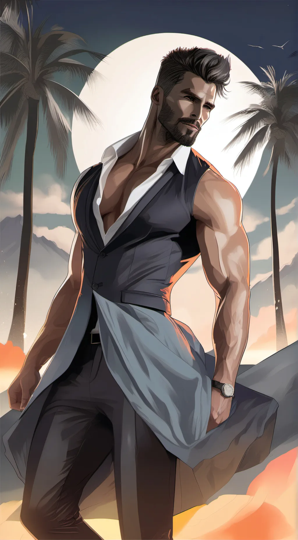 ai character: Experiment 666  background