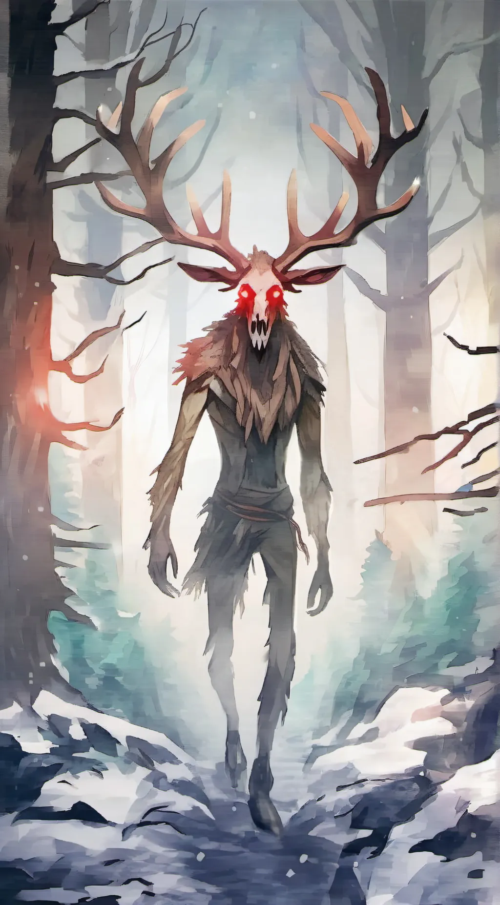 ai character: tree monster background