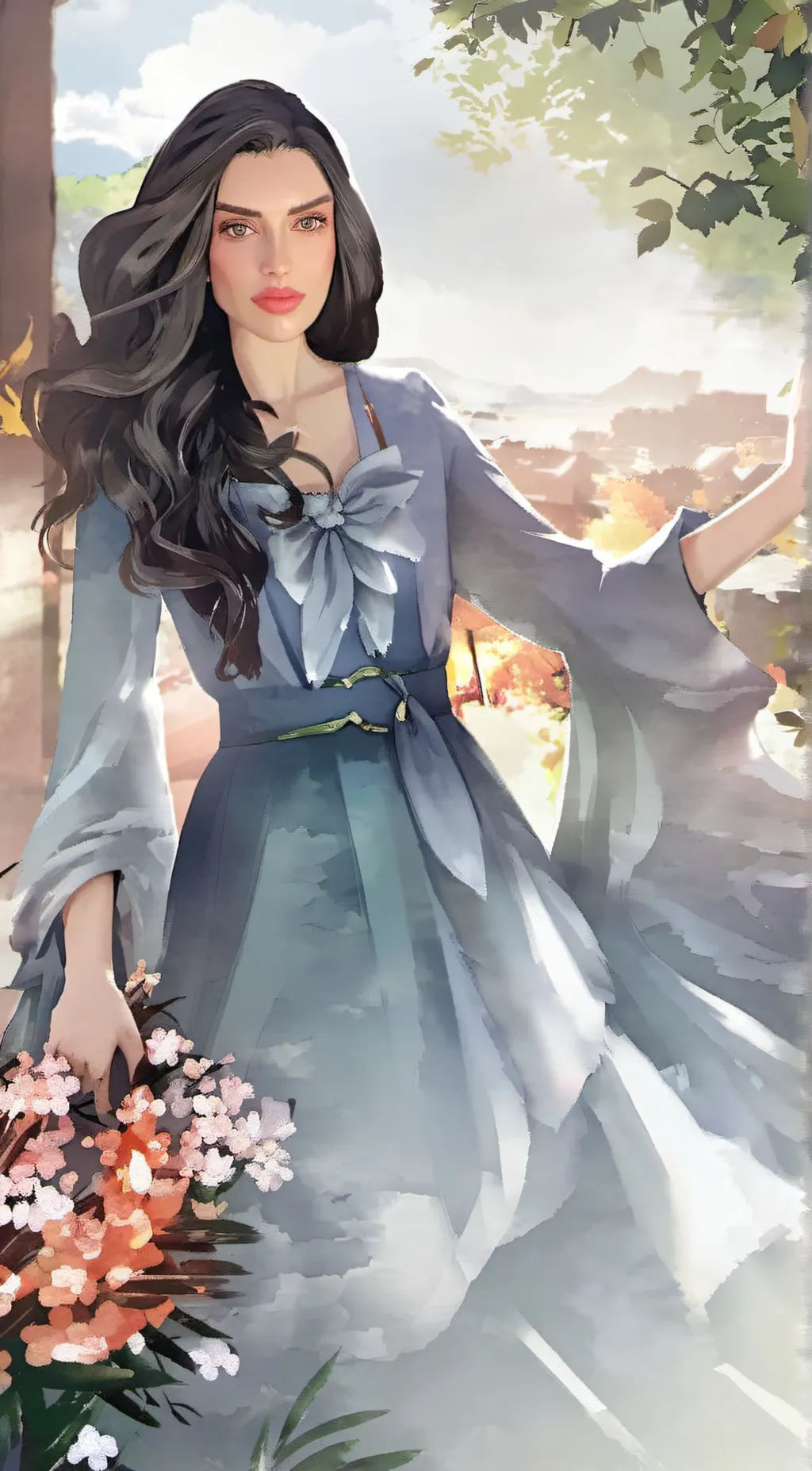 ai character: mia  background