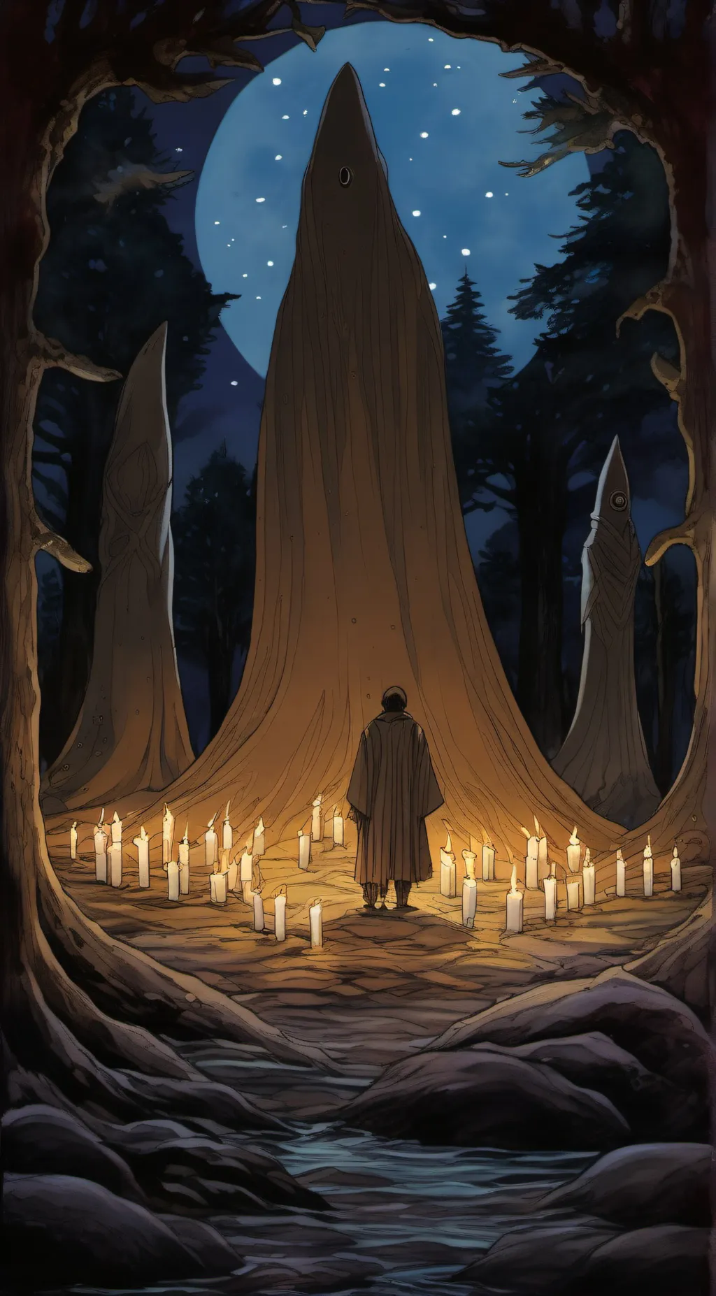 ai character: THE SQUID KING  background