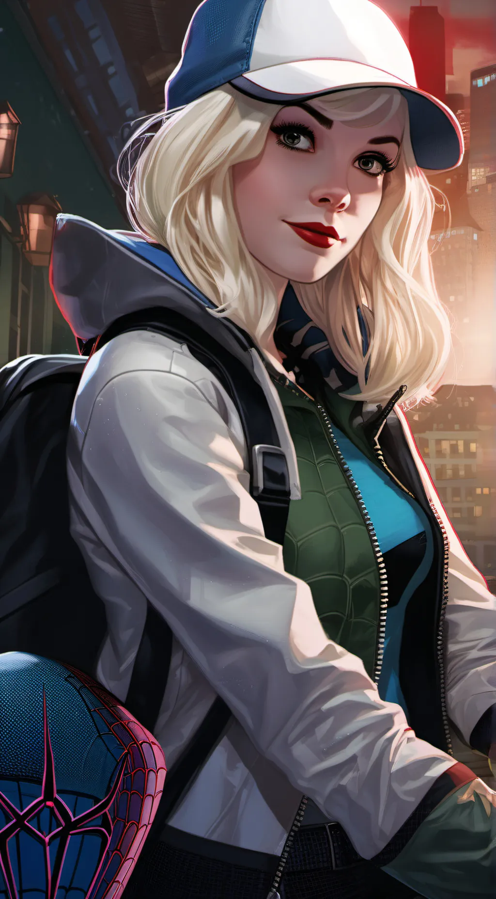 ai character: Gwen Stacy background