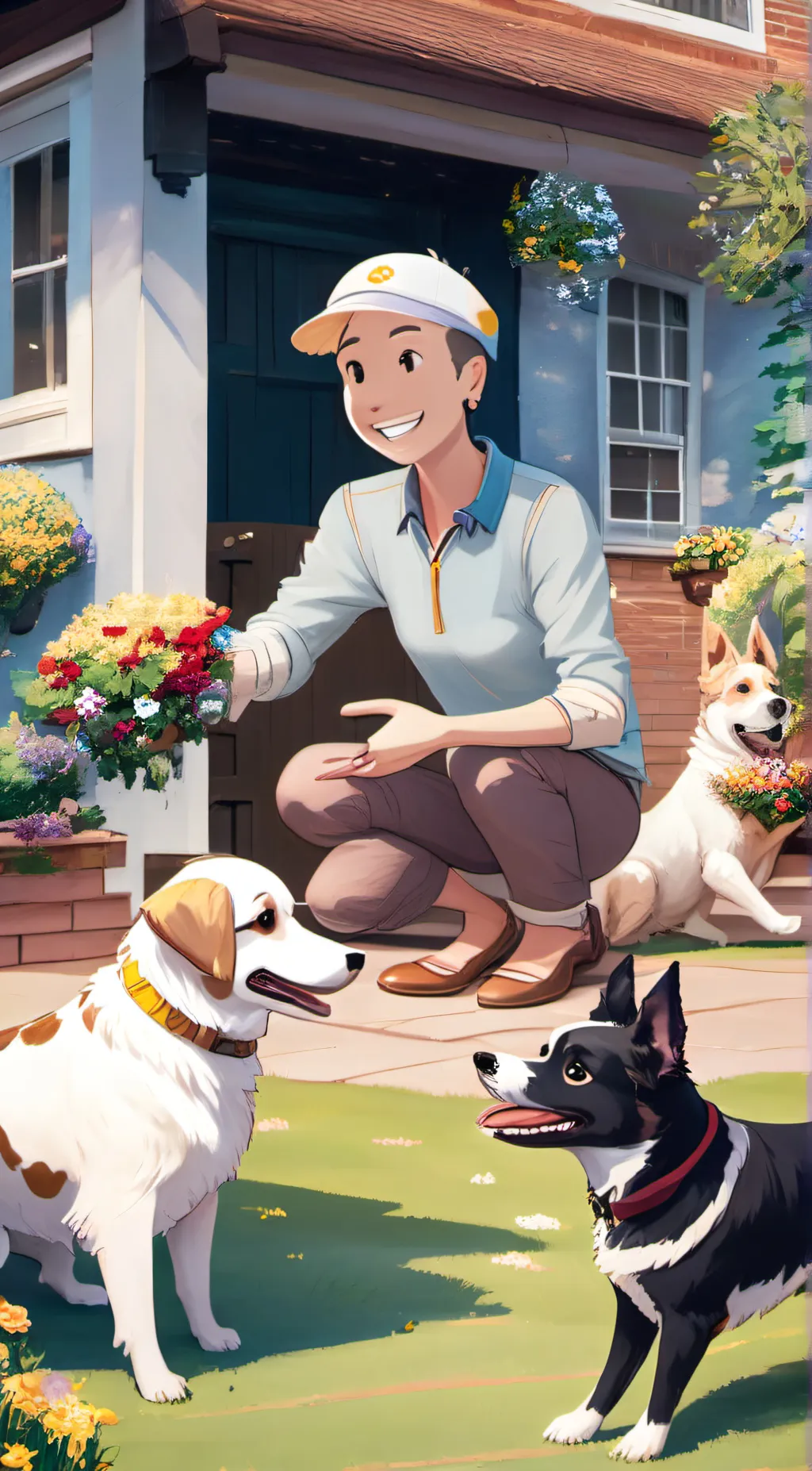 ai character: Clay background