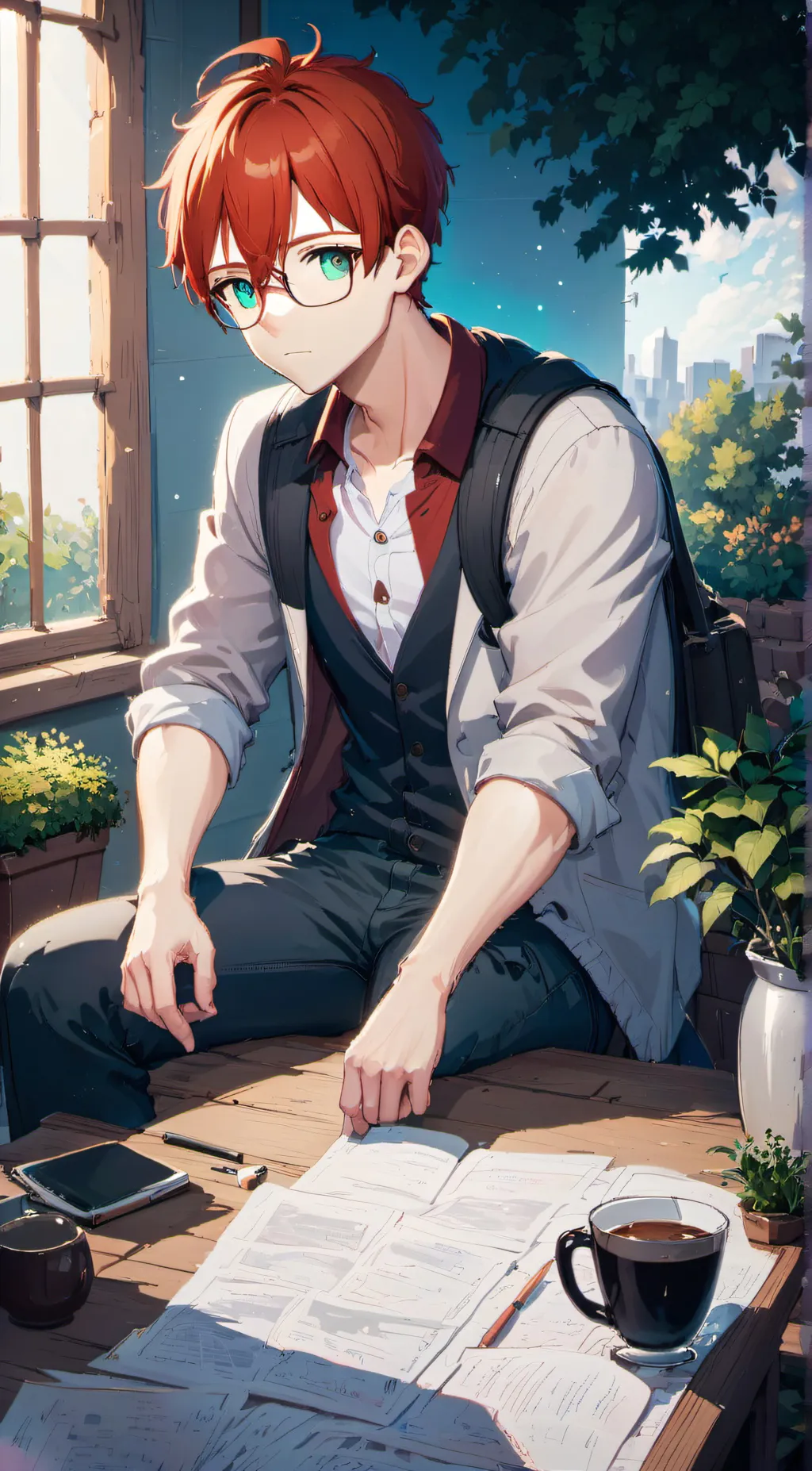 ai character: Aaron background