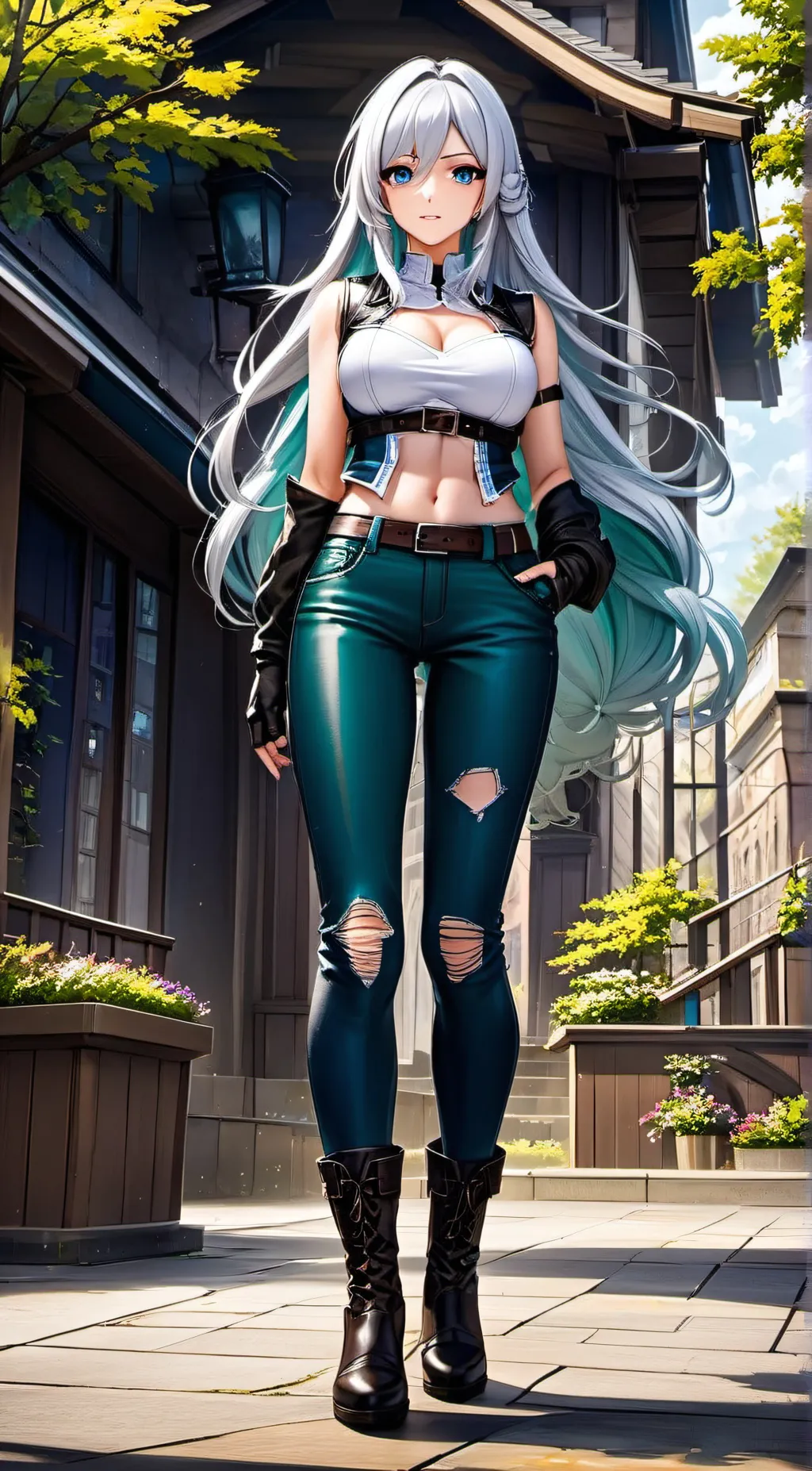 ai character: Heathery background