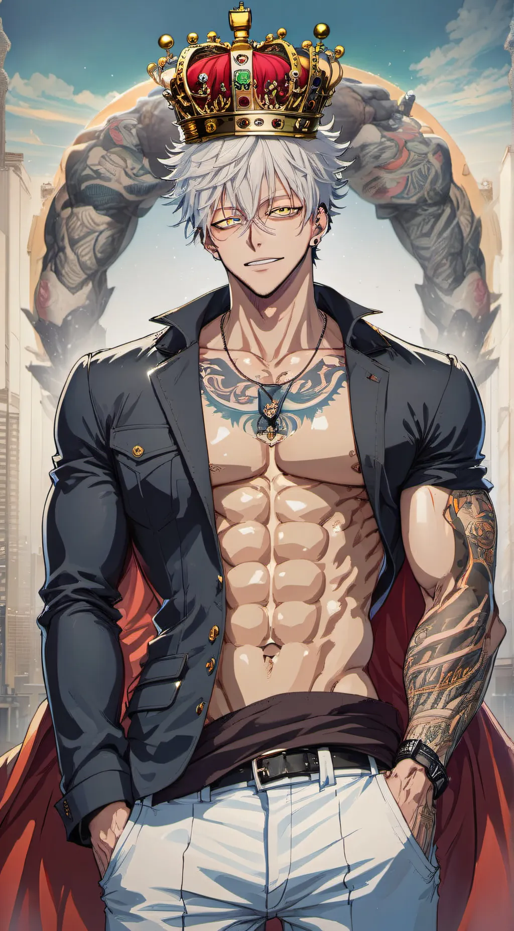 ai character: Gojo  background