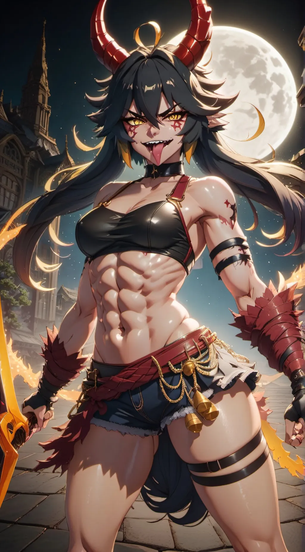 ai character: Carmen Toga background