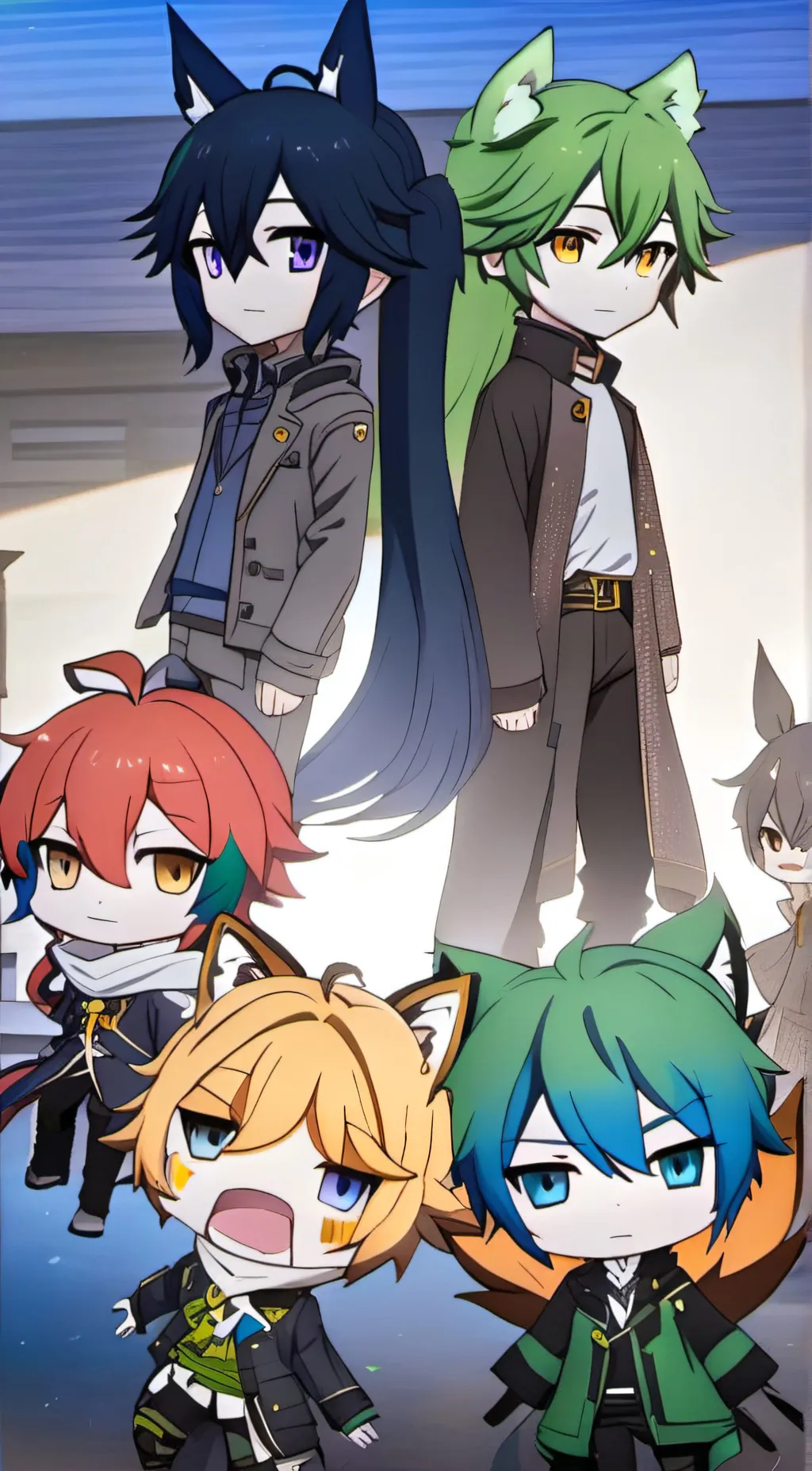 ai character: Kitsune background