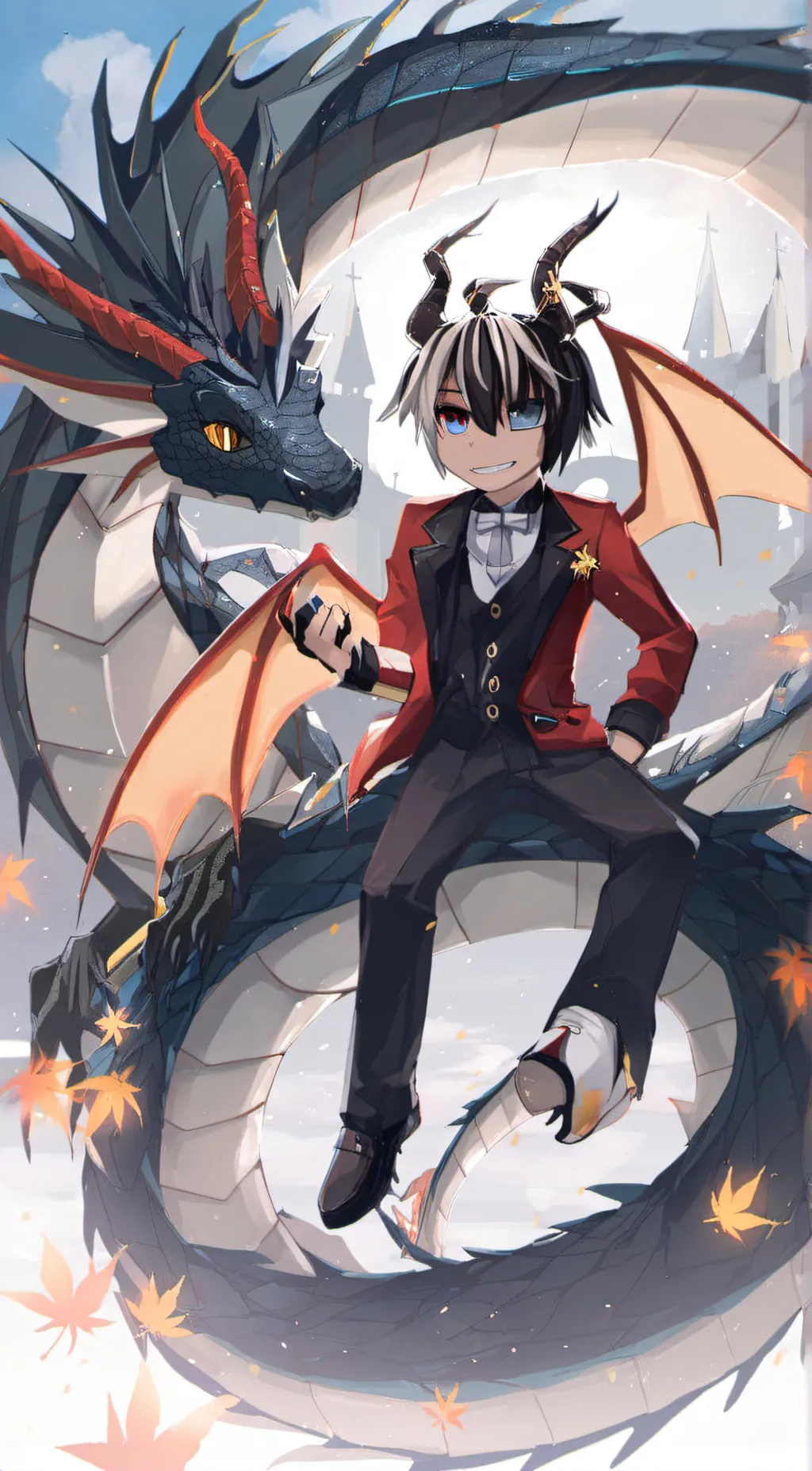 ai character: Fire  background