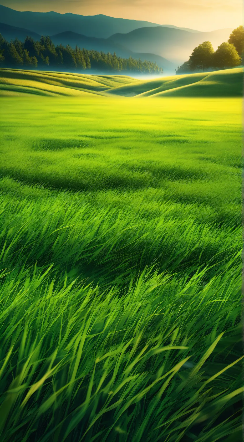 ai character: GRASS background